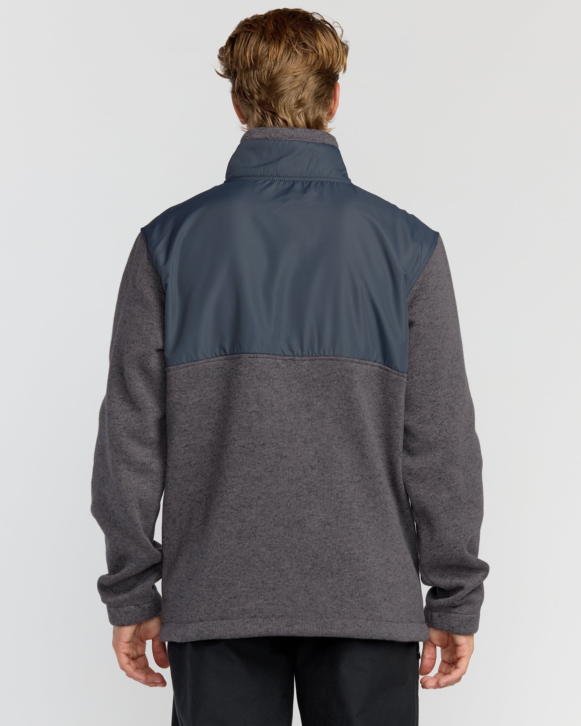Billabong Boundary Blocked Mockneck Sweatshirt - Dusty Purple