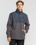 Billabong Boundary Blocked Mockneck Sweatshirt - Dusty Purple