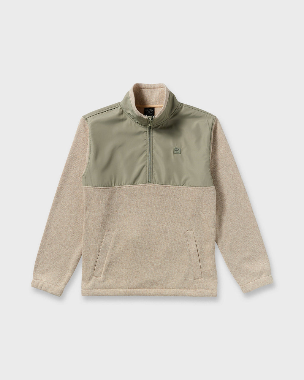 Billabong Boundary Blocked Mockneck Sweatshirt - Sand