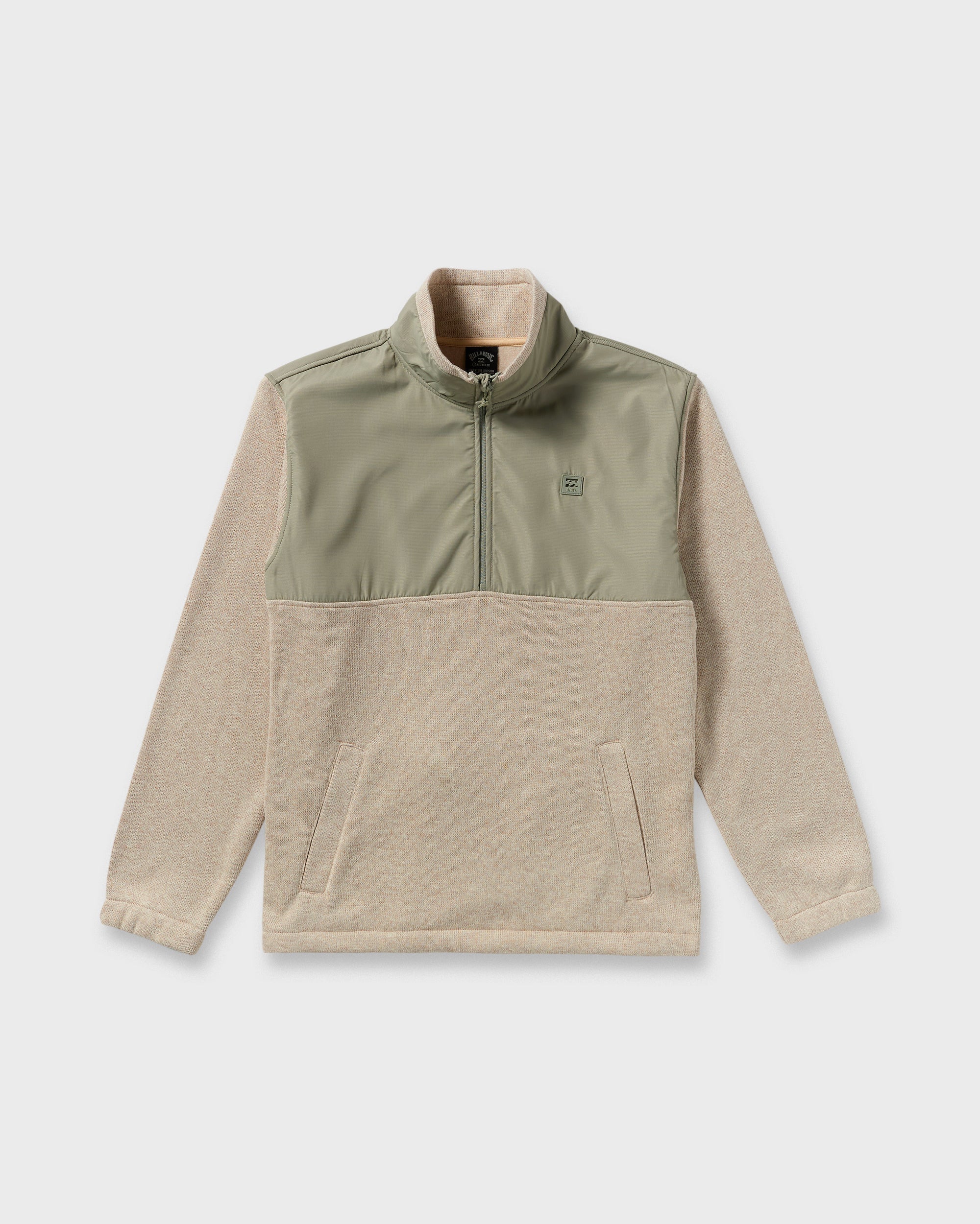 Billabong Boundary Blocked Mockneck Sweatshirt - Sand