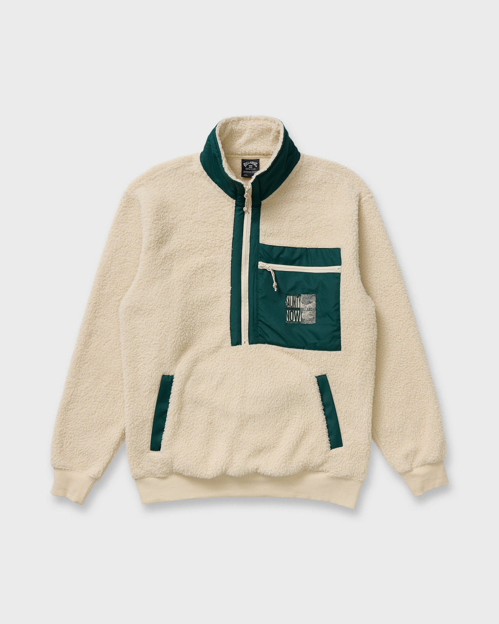 Billabong Salinity Now Boundary Mock Neck Sweatshirt - Chino