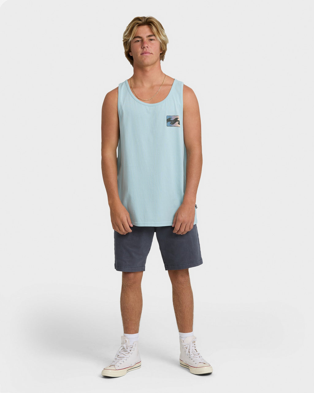 Billabong Crayon Wave Tank - Dusty Blue