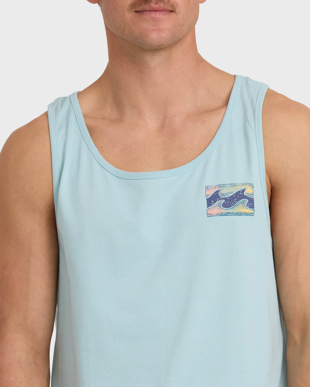 Billabong Crayon Wave Premium Tank - Dusty Blue