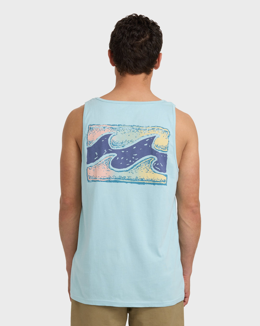 Billabong Crayon Wave Premium Tank - Dusty Blue