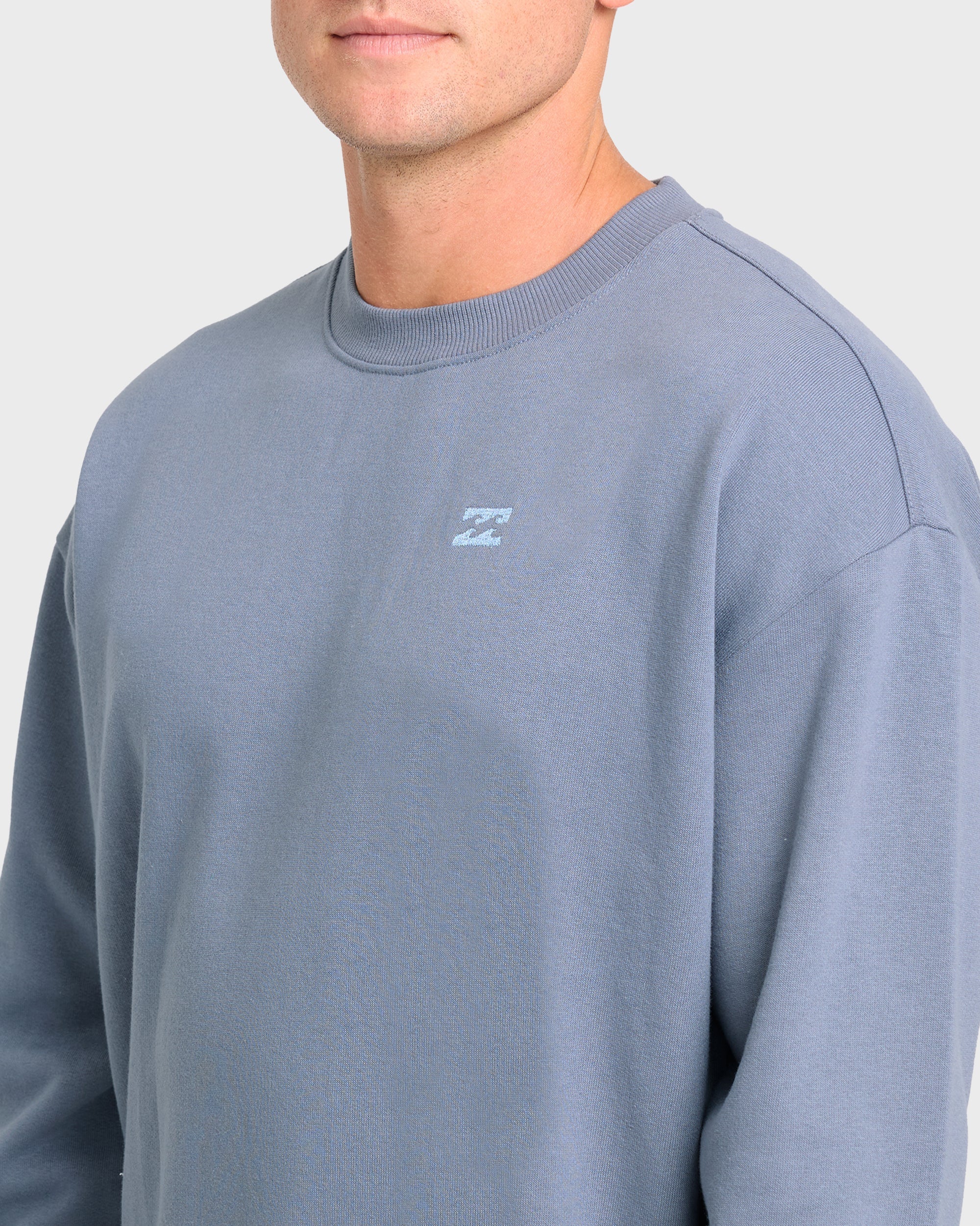 Billabong Rhodes Crewneck Sweatshirt - Denim Chambray