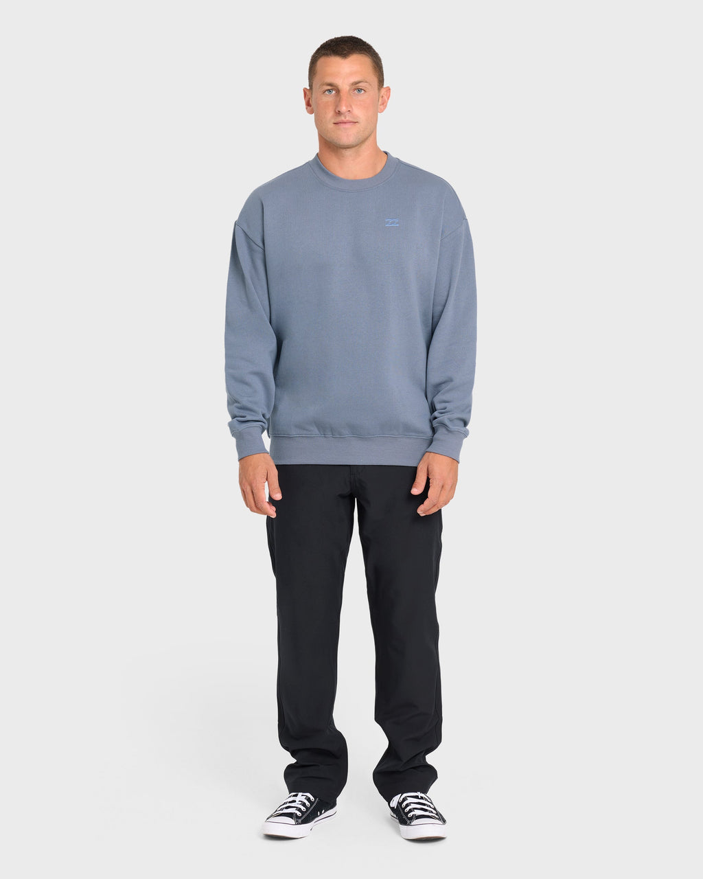 Billabong Rhodes Crewneck Sweatshirt - Denim Chambray