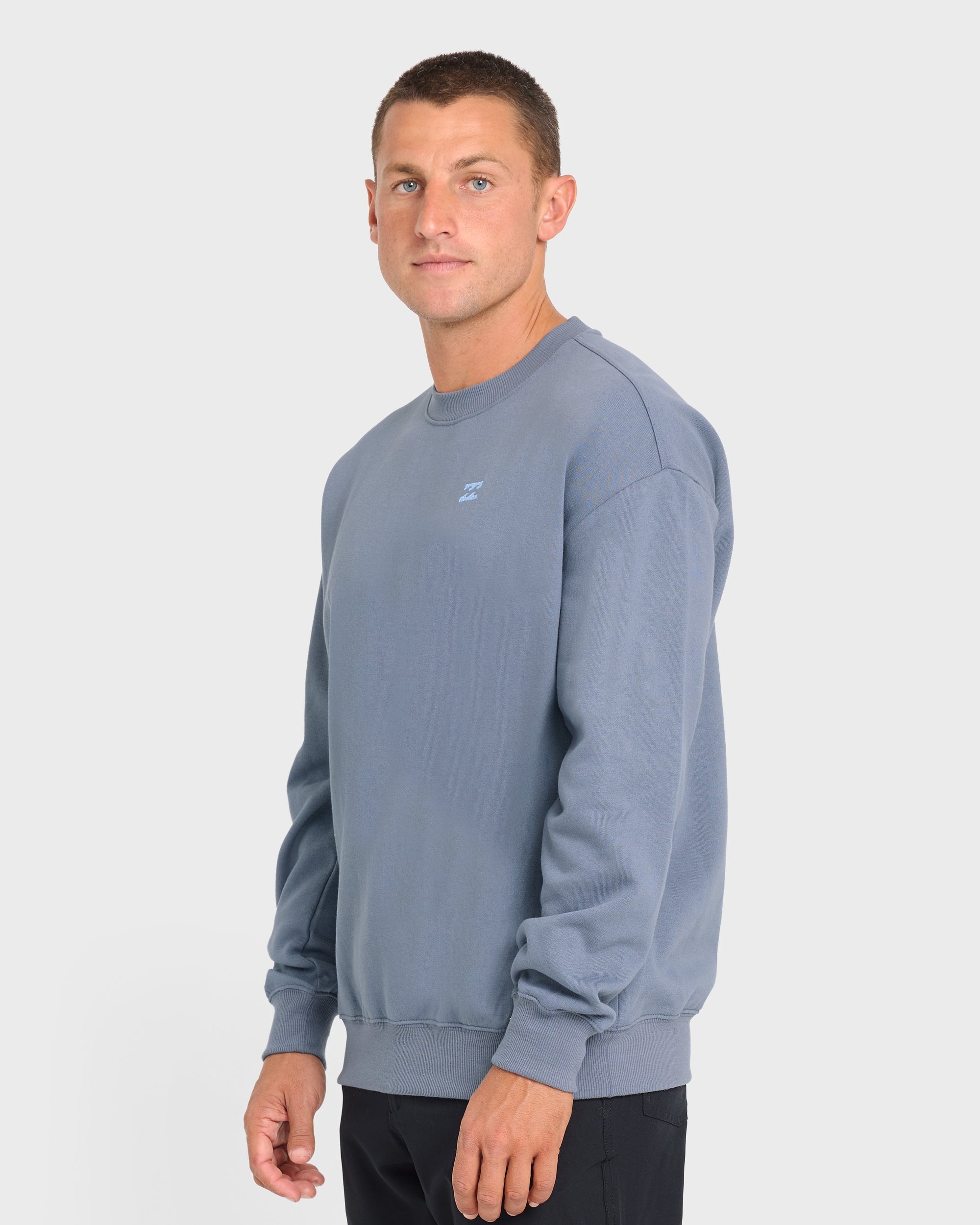 Billabong Rhodes Crewneck Sweatshirt - Denim Chambray