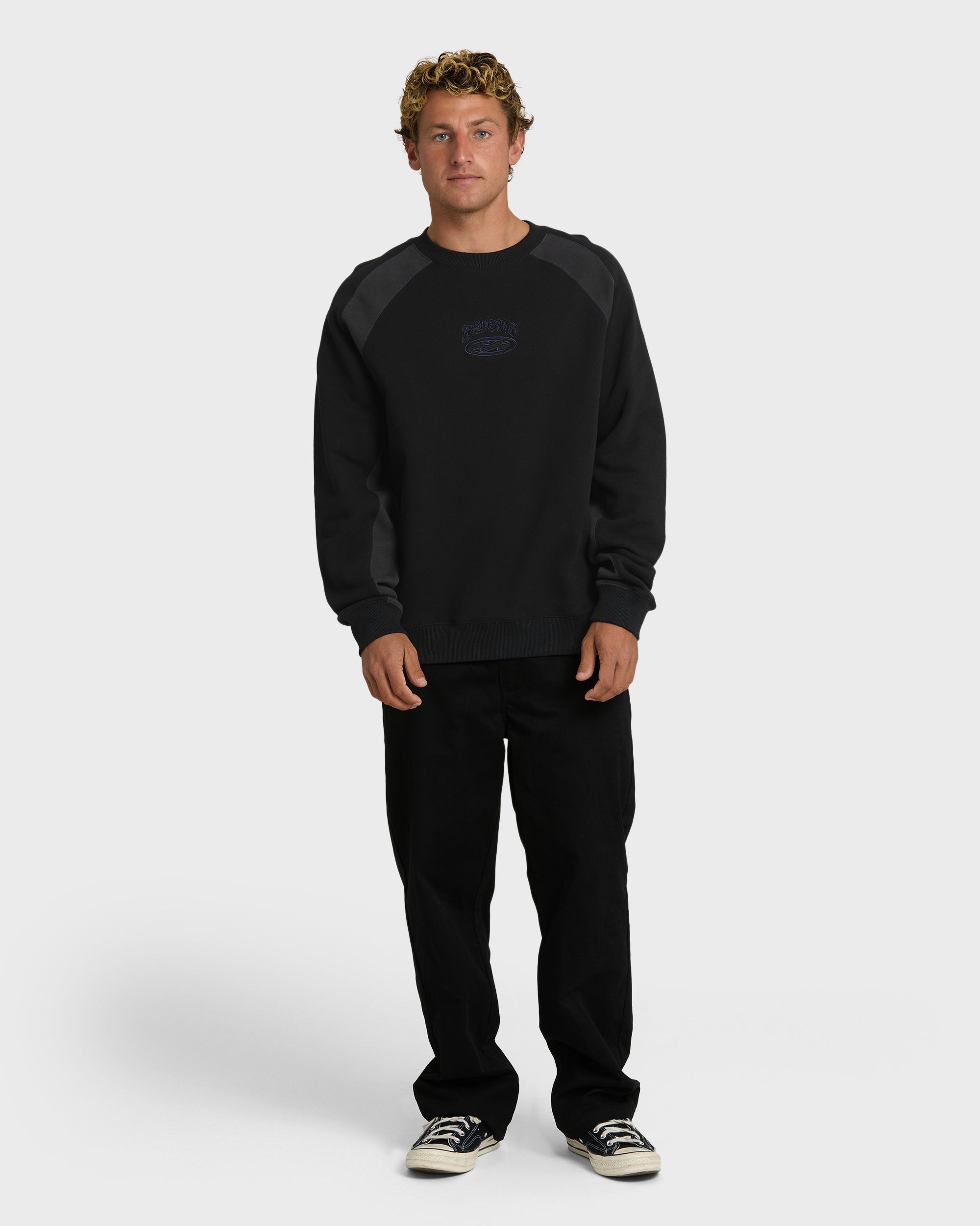 Billabong Bad Dog Crewneck Sweatshirt - Black