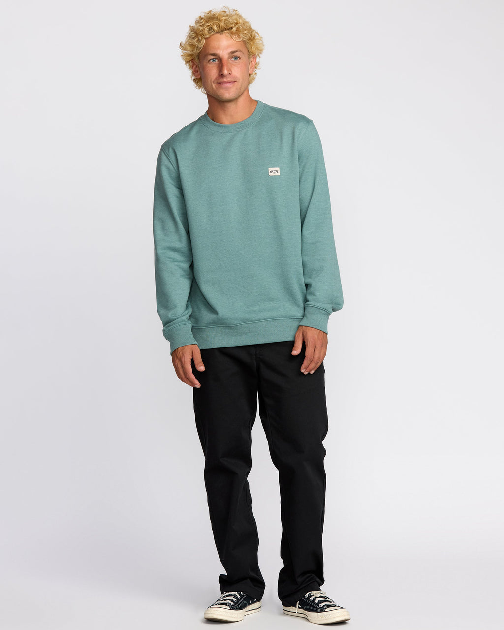 Billabong All Day Crewneck Sweatshirt - Sage Green