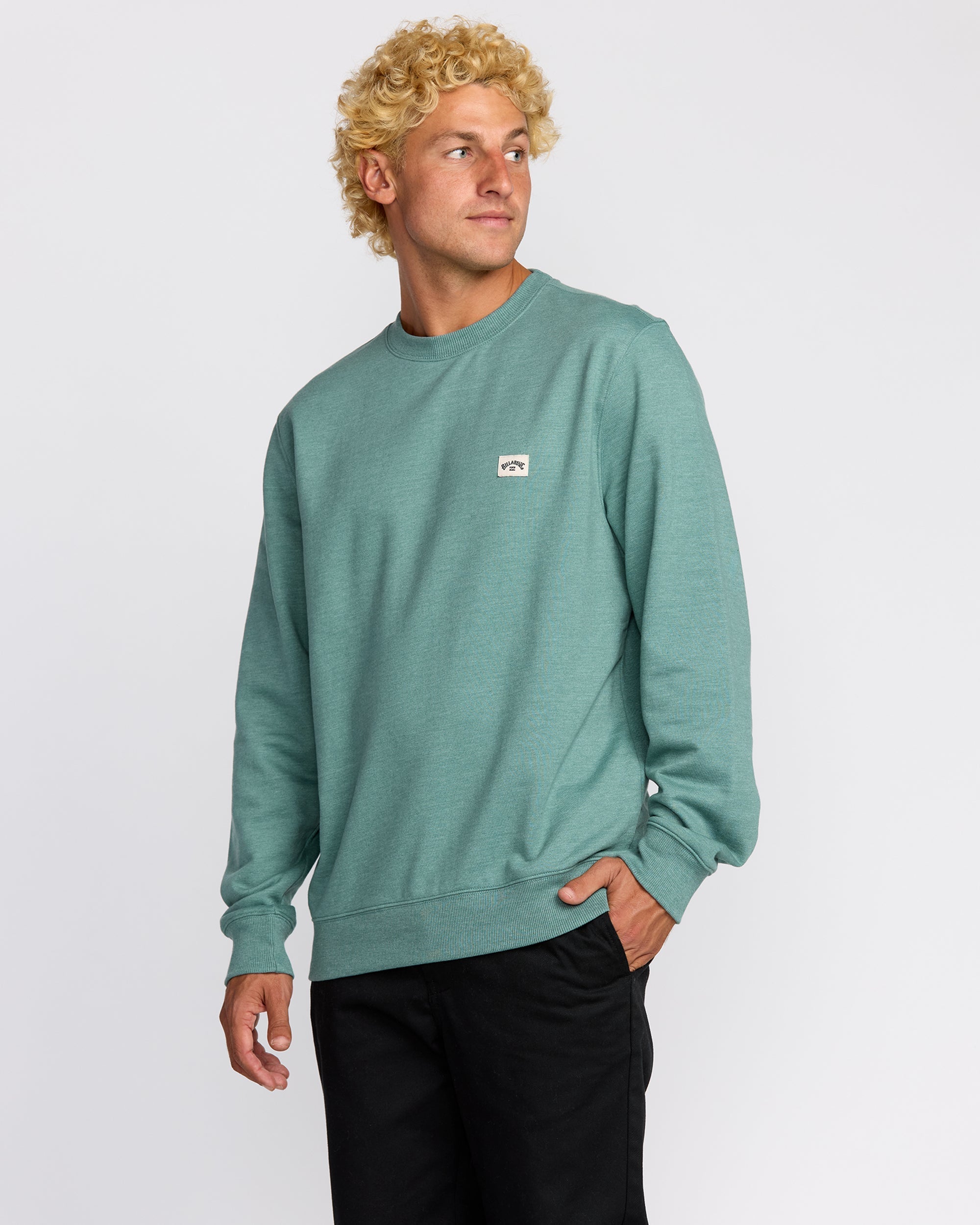 Billabong All Day Crewneck Sweatshirt - Sage Green