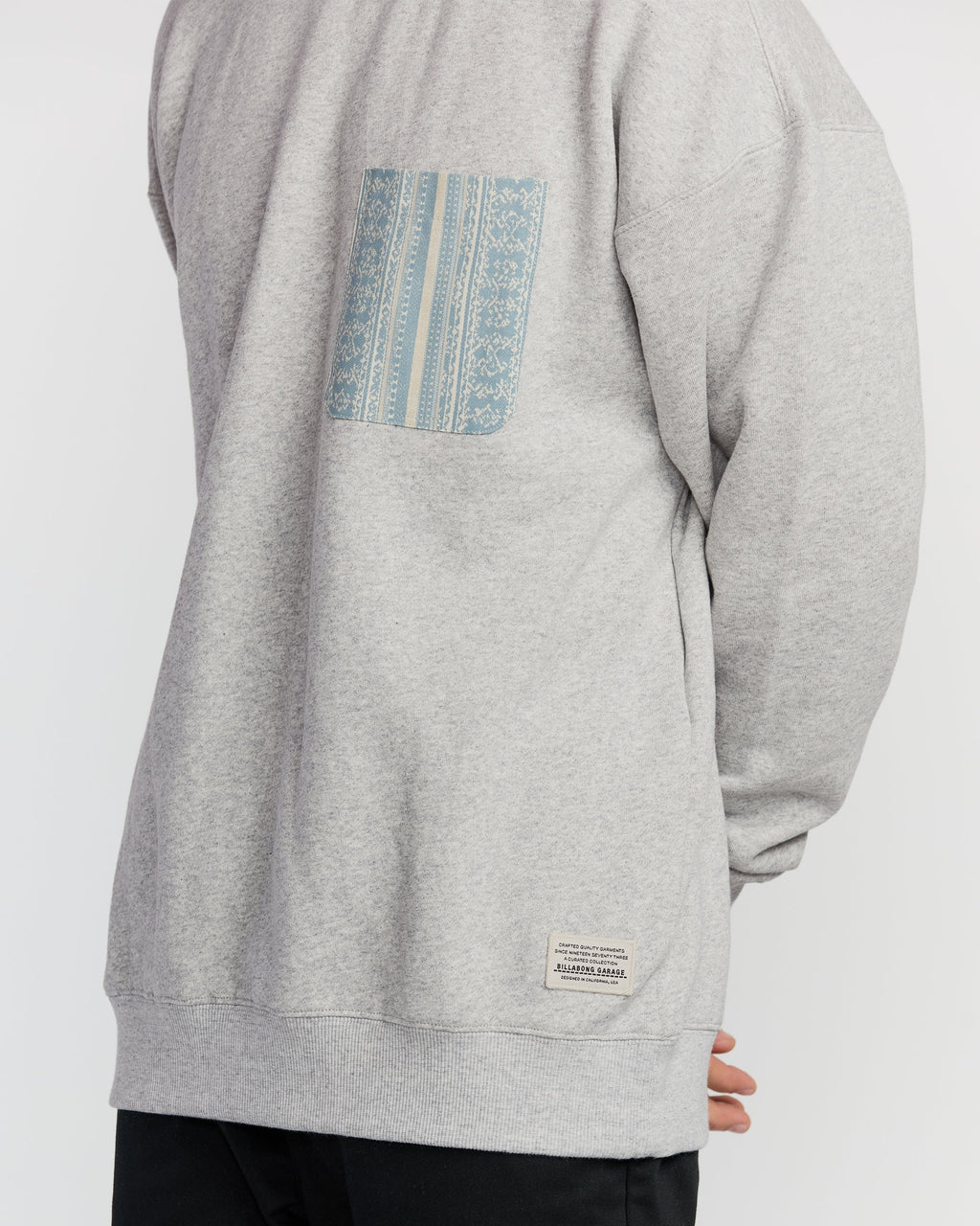 Billabong Austin Garage Crew Sweatshirt - Lt Grey Htr
