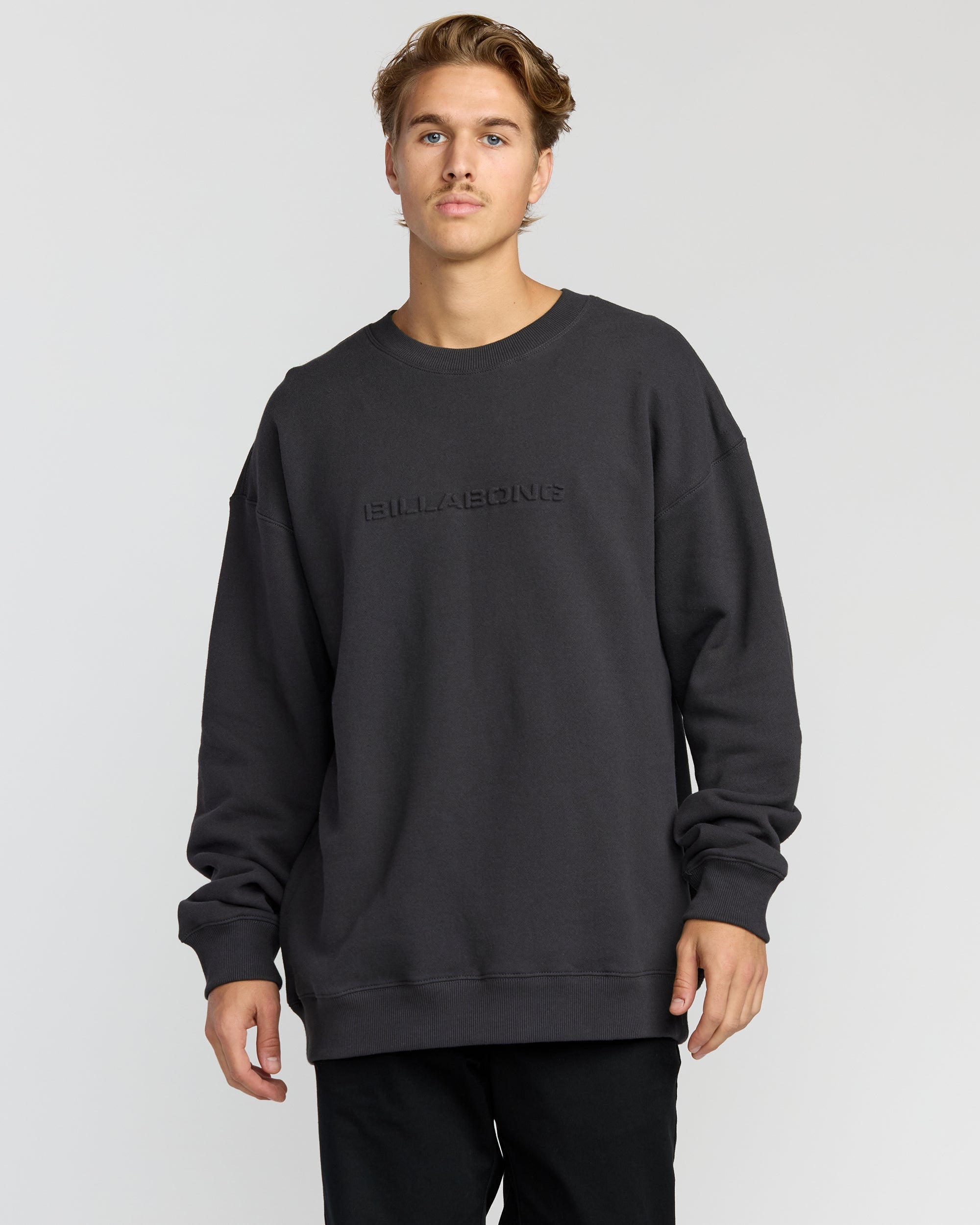 Billabong Iconic Emboss Crewneck Sweatshirt - Black