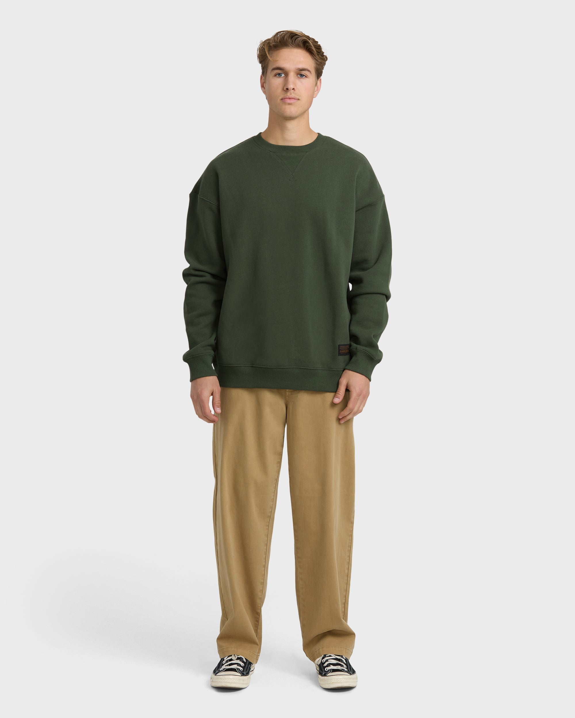 Billabong Fort Garage Crewneck Sweatshirt - Olive