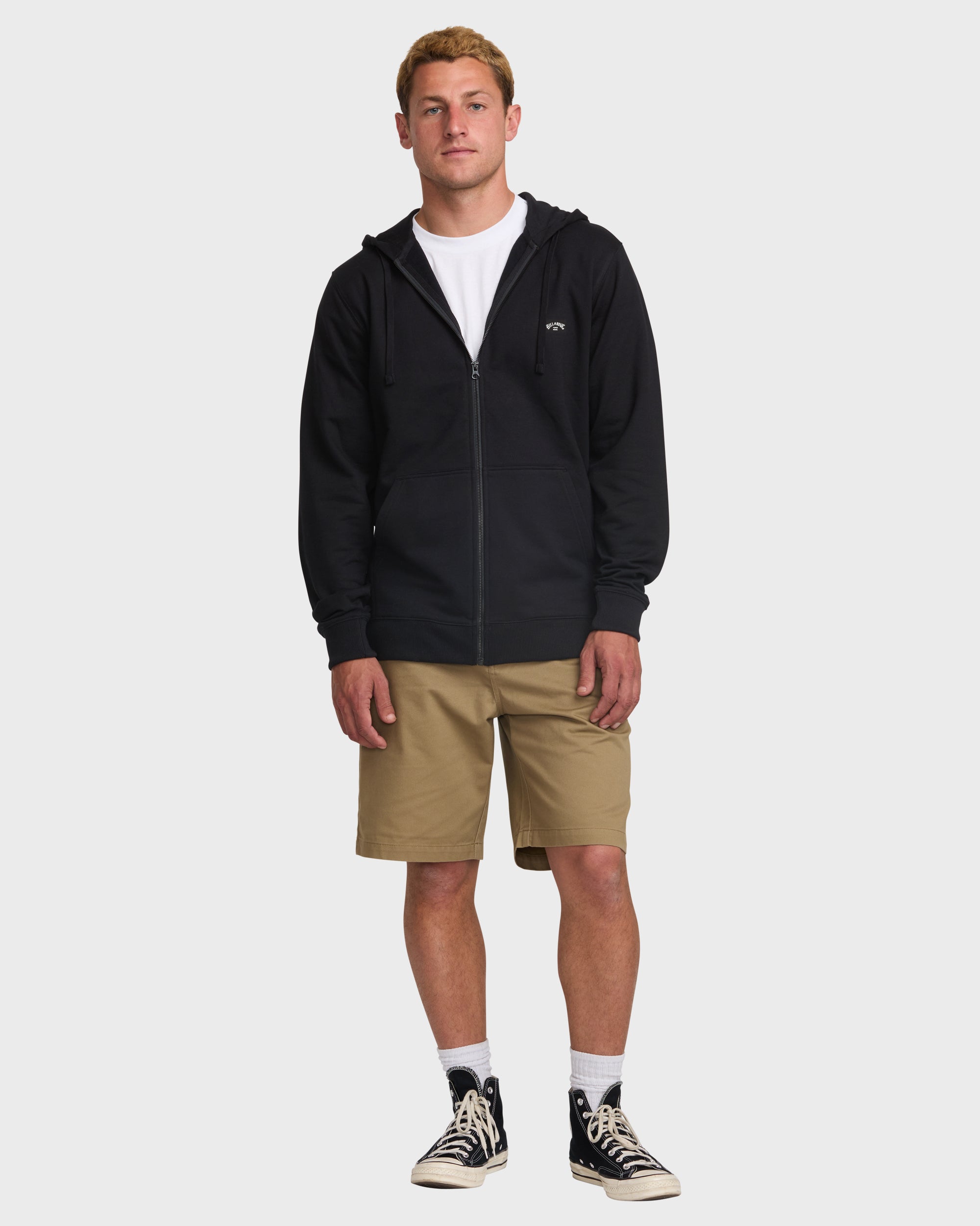 Billabong All Day Zip Front Hoodie - Black