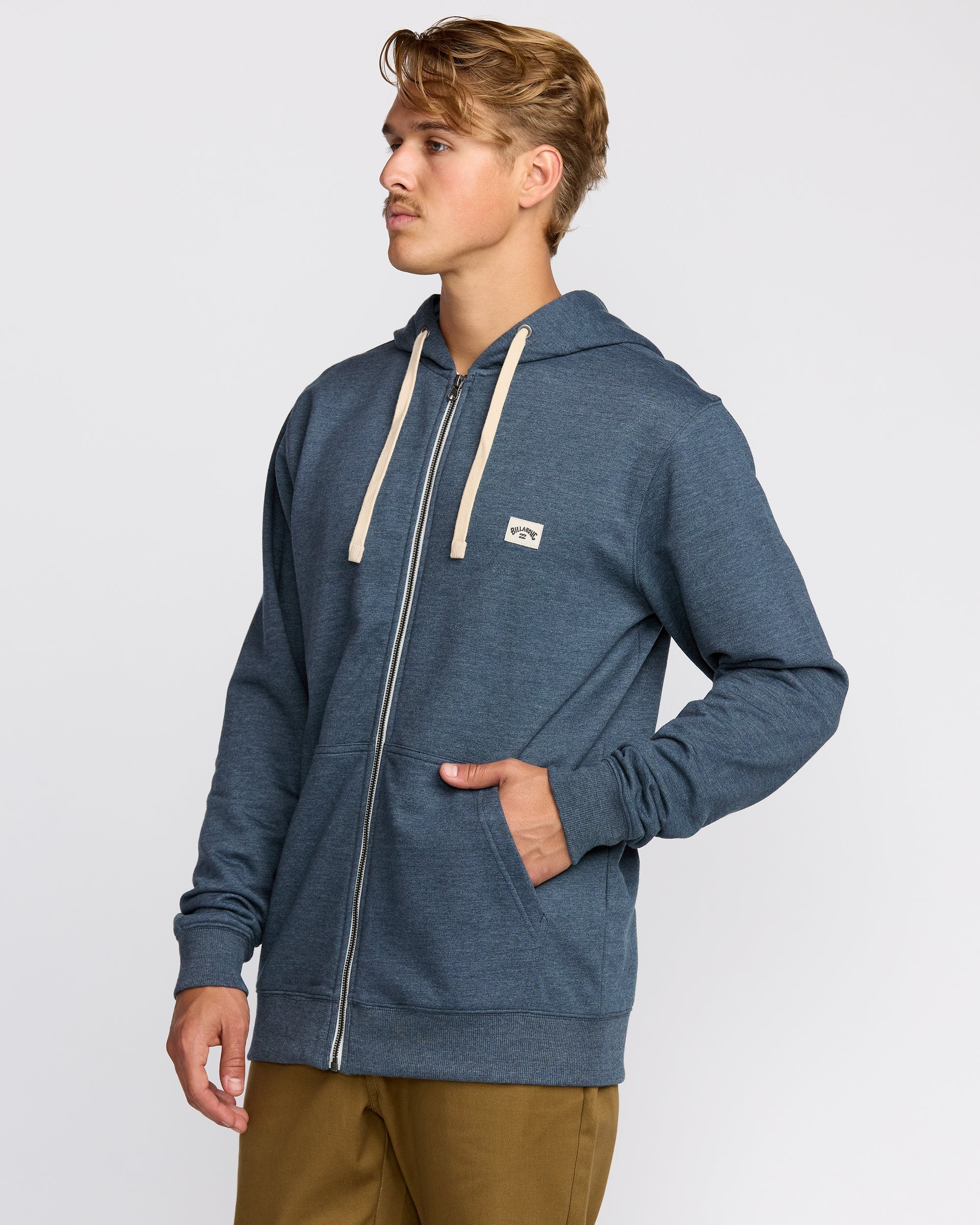 Billabong All Day Zip Front Hoodie - Midnight Blue