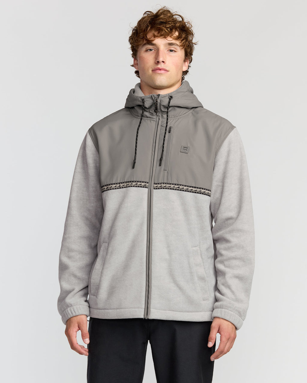 Billabong Boundary Lite Zip Sweatshirt - Gray Heather