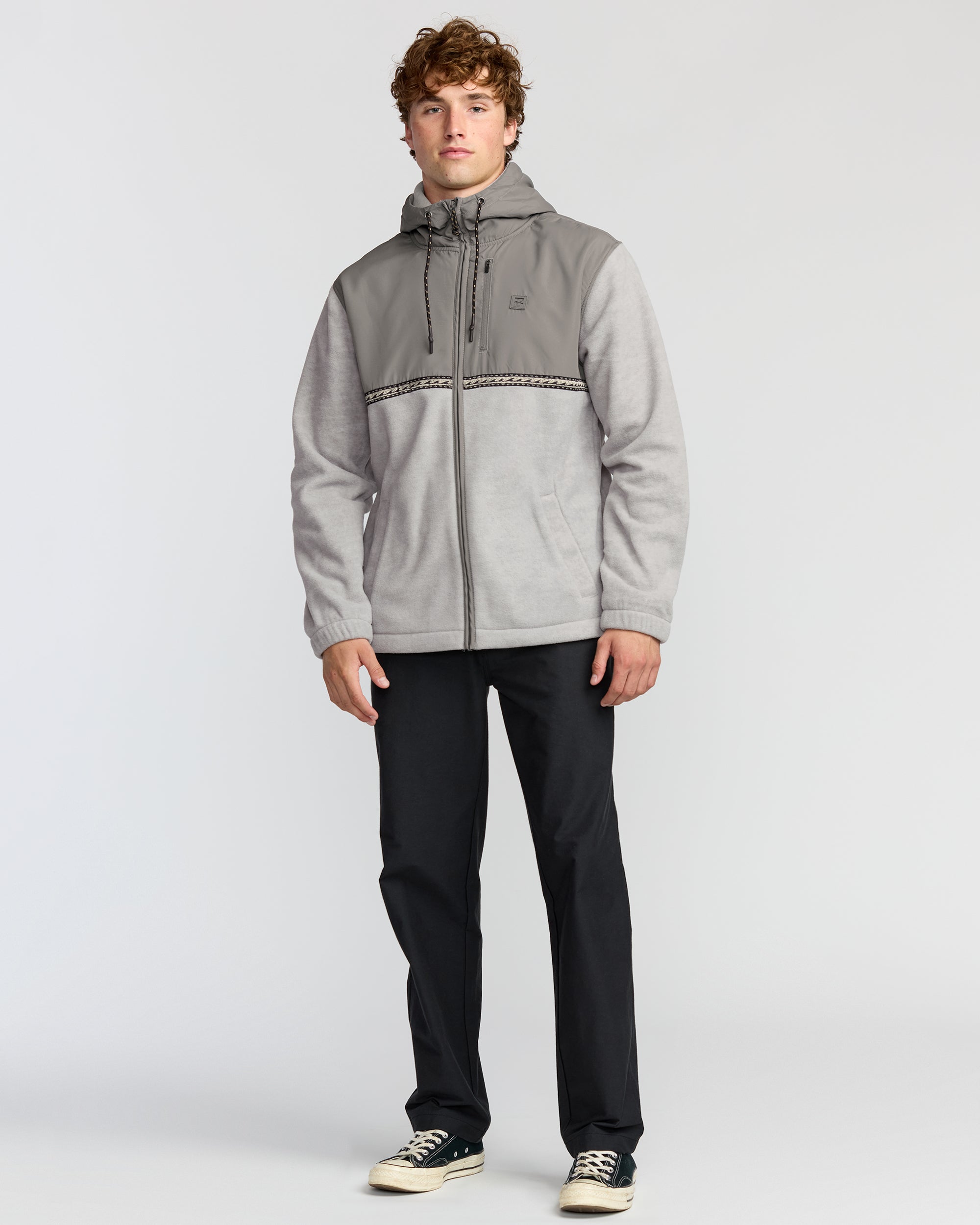 Billabong Boundary Lite Zip Sweatshirt - Gray Heather