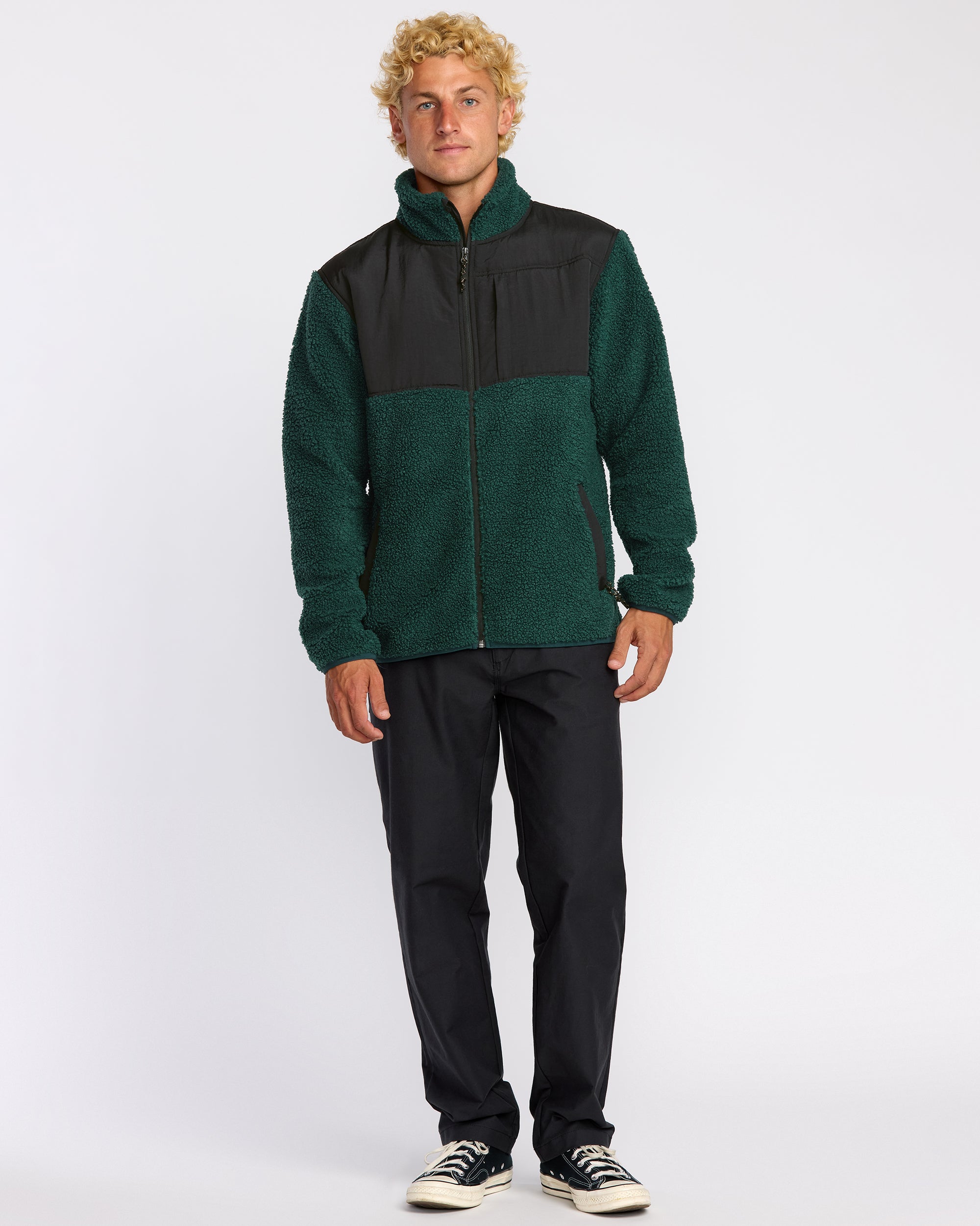 Billabong Boundary Summit Zip Sweatshirt - Pine
