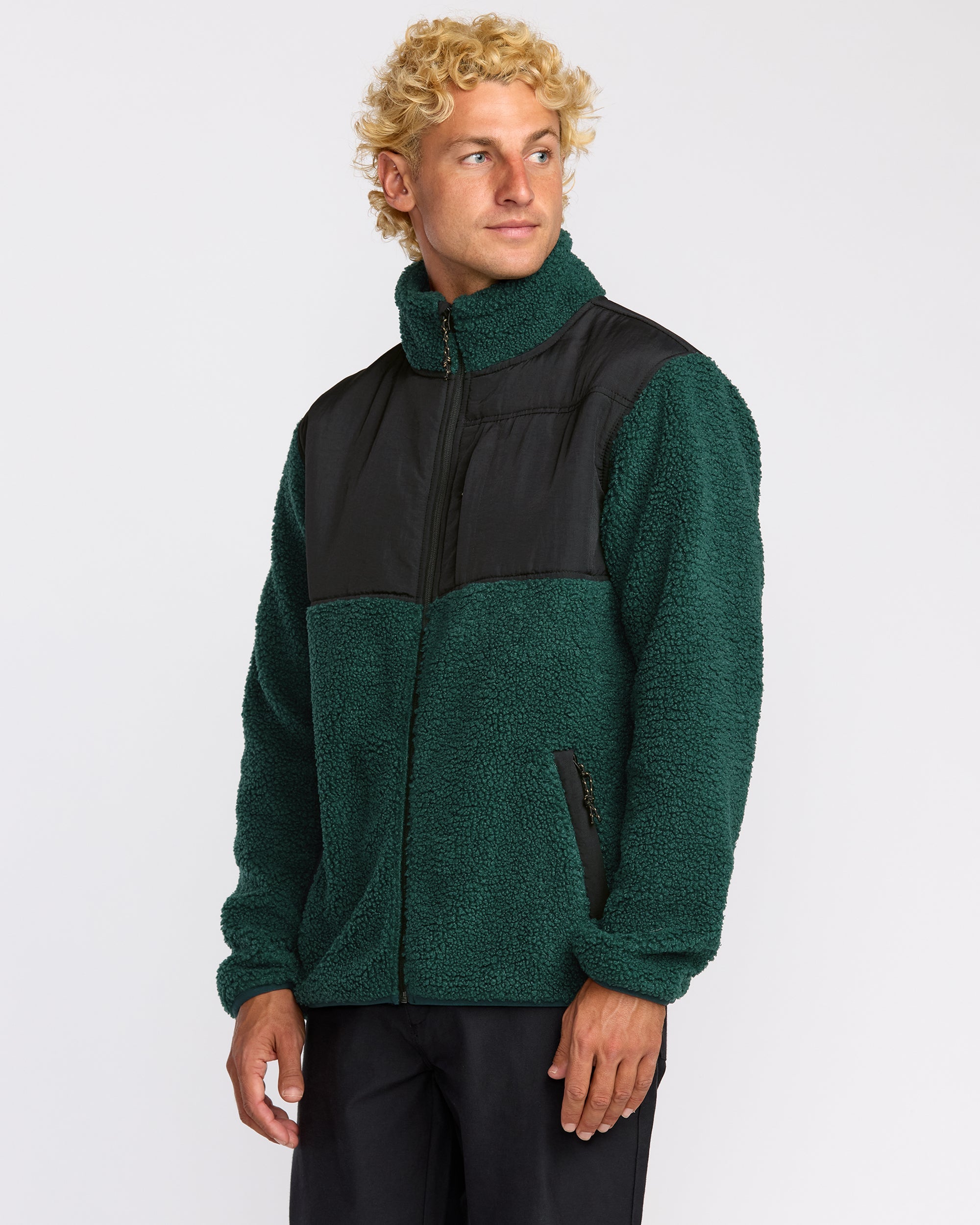 Billabong Boundary Summit Zip Sweatshirt - Pine