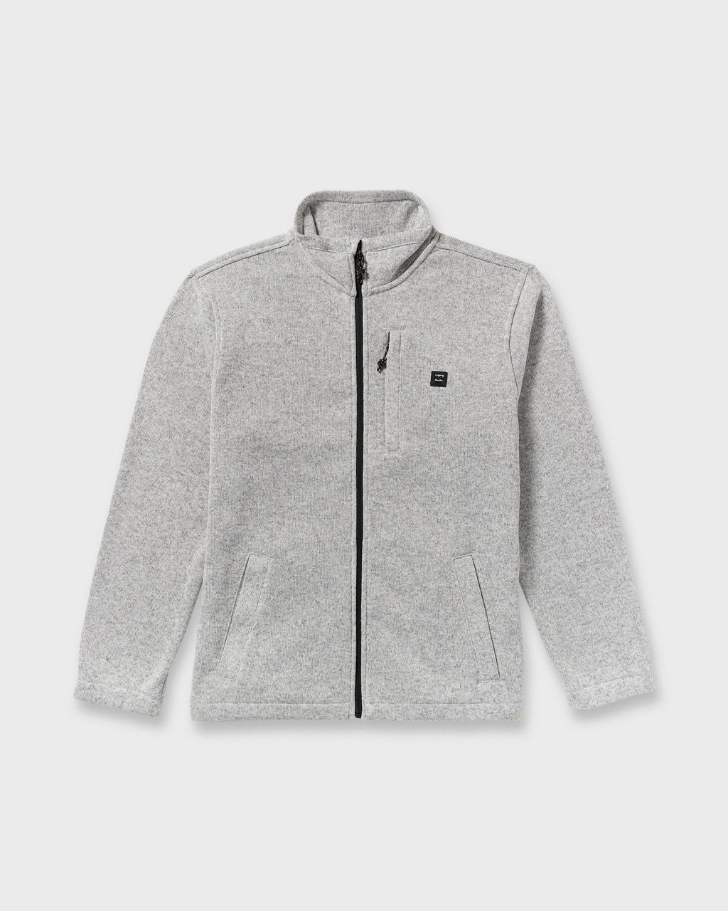 Billabong Boundary Mock Neck Zip Sweatshirt - Grey Htr