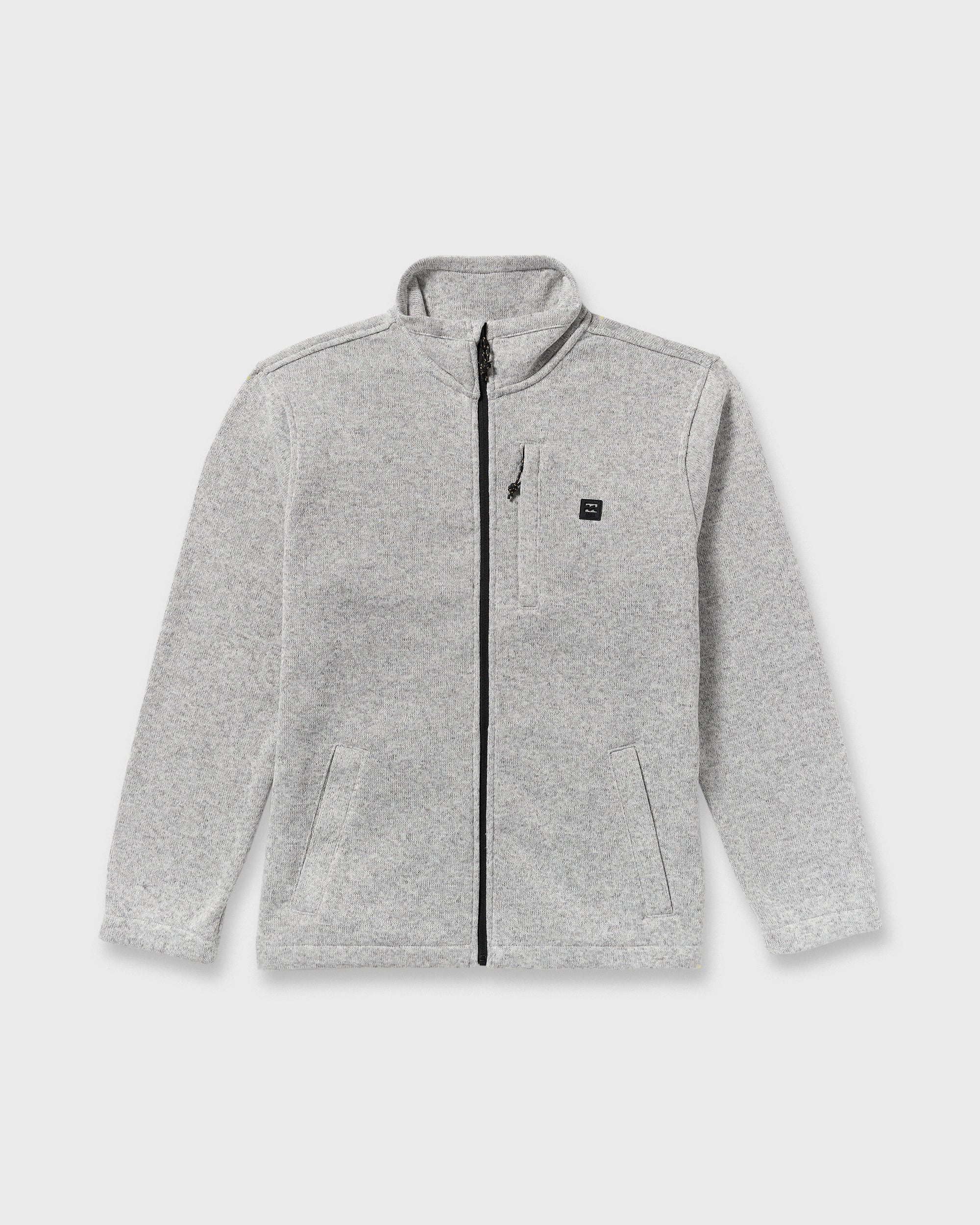 Billabong Boundary Mock Neck Zip Sweatshirt - Grey Htr