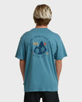 Billabong Rockies Adiv Premium Short Sleeve T-Shirt - Vintage Blue