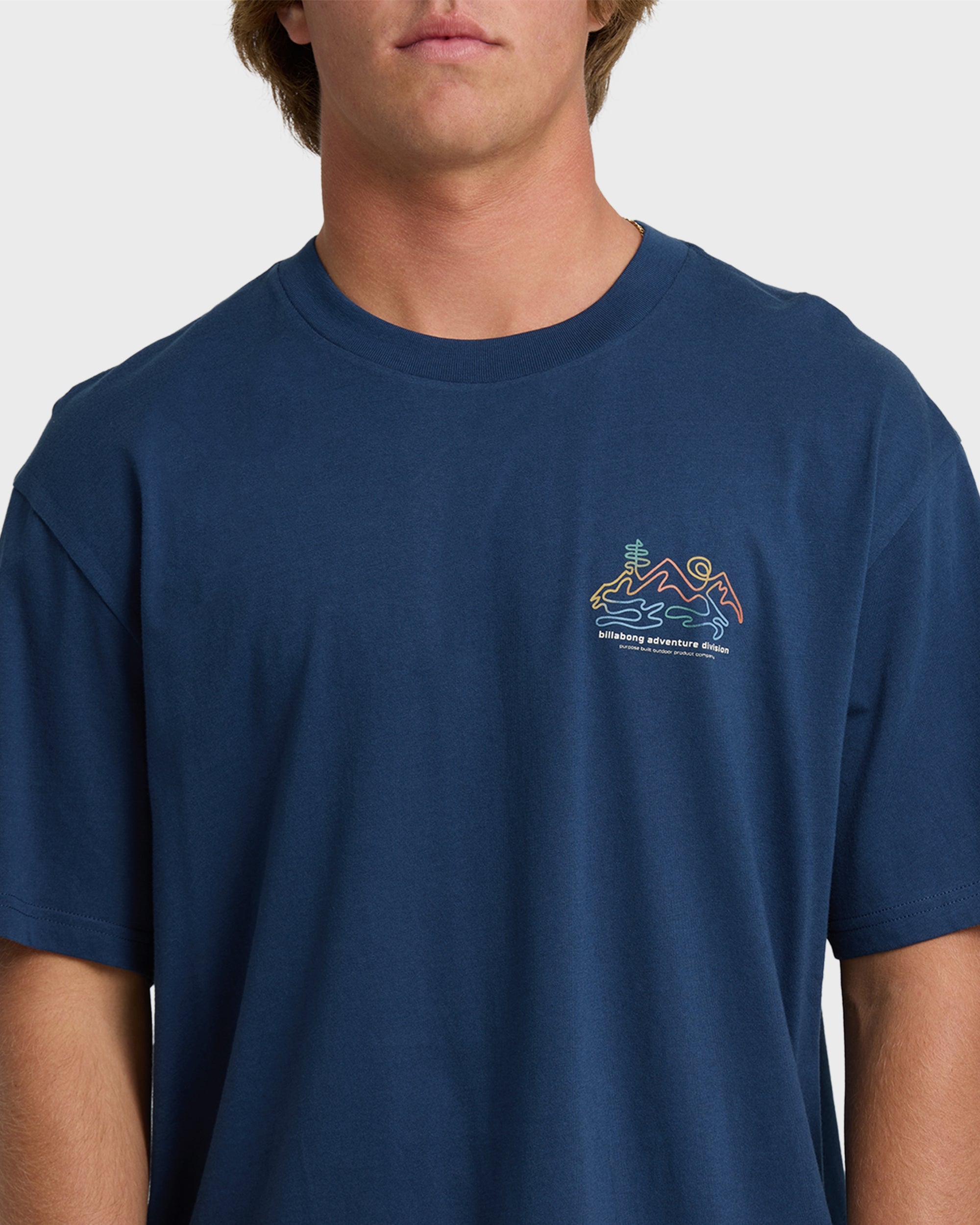 Billabong Range Adiv Premium Short Sleeve T-Shirt - Dark Blue