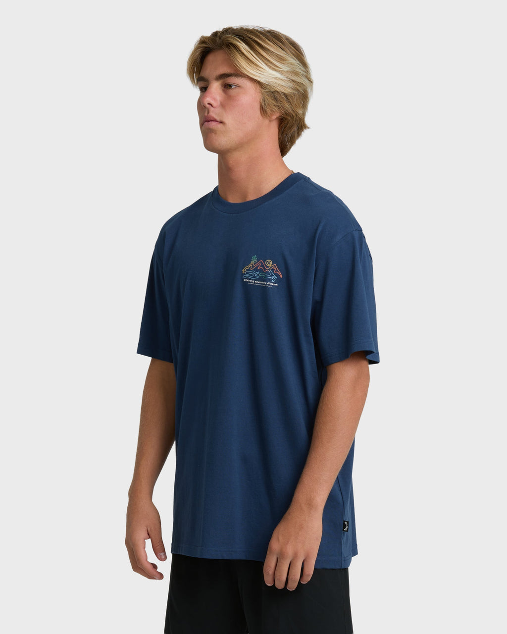 Billabong Range Adiv Premium Short Sleeve T-Shirt - Dark Blue