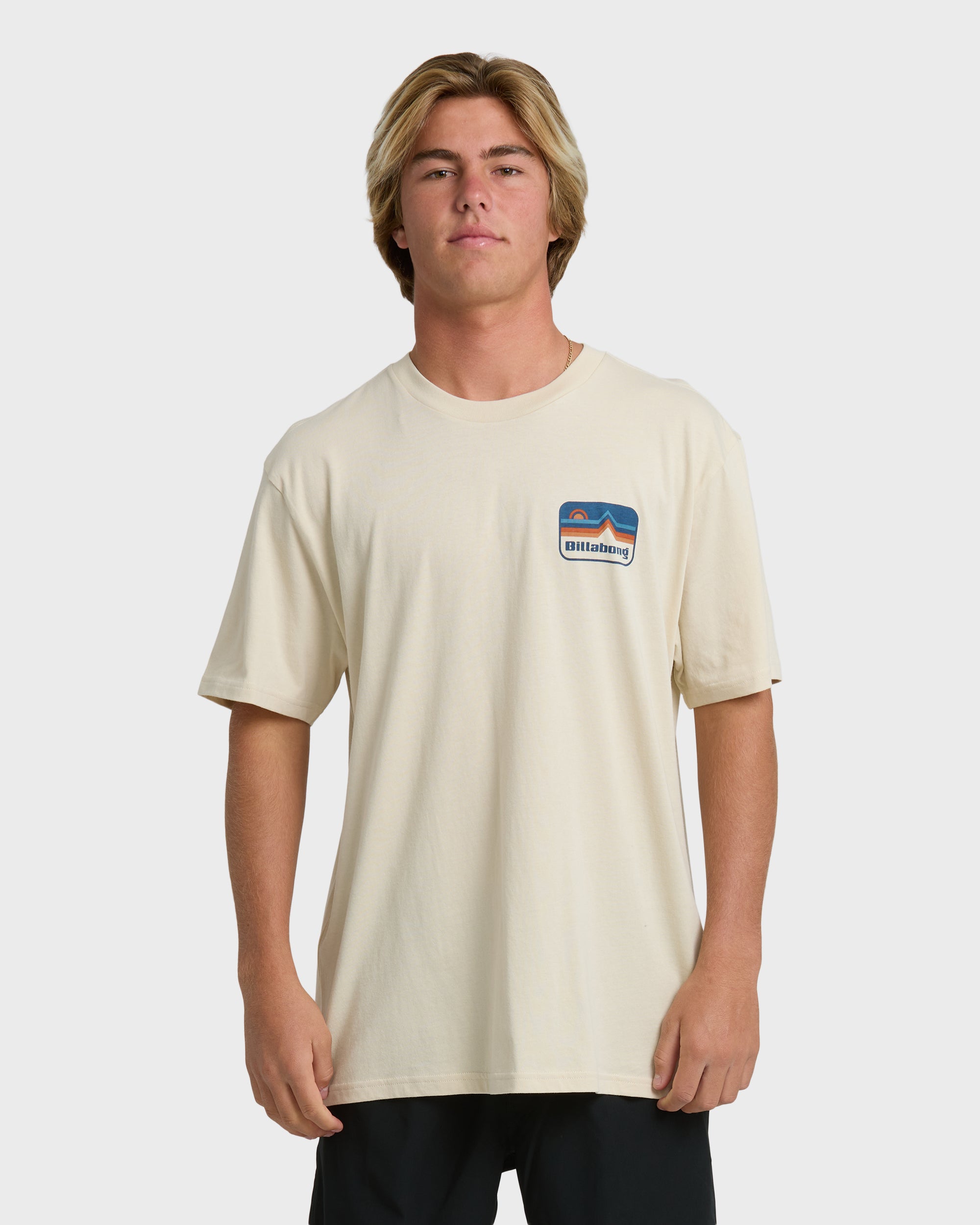 Billabong Range Adiv Premium Short Sleeve T-Shirt - Oatmeal