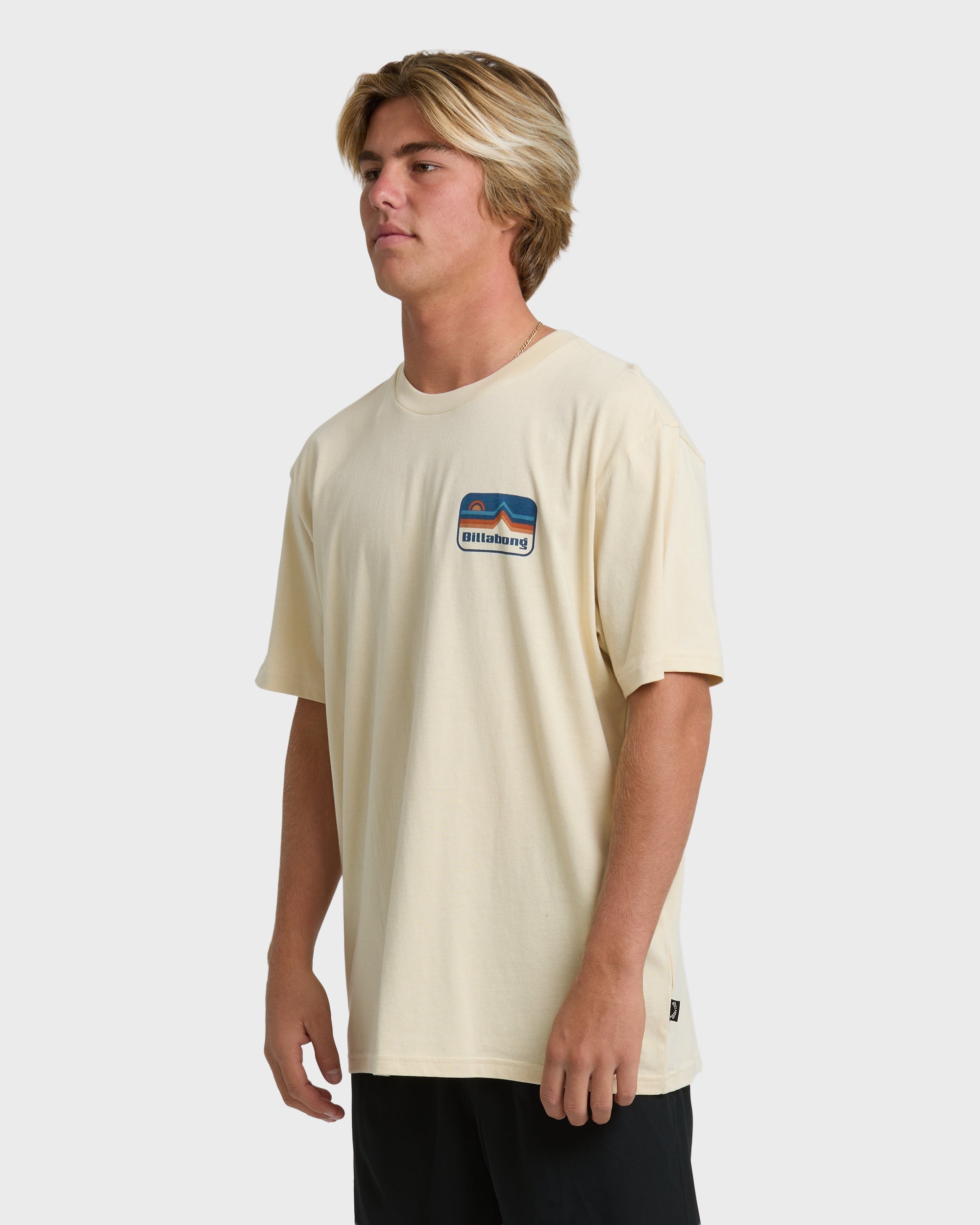 Billabong Range Adiv Premium Short Sleeve T-Shirt - Oatmeal