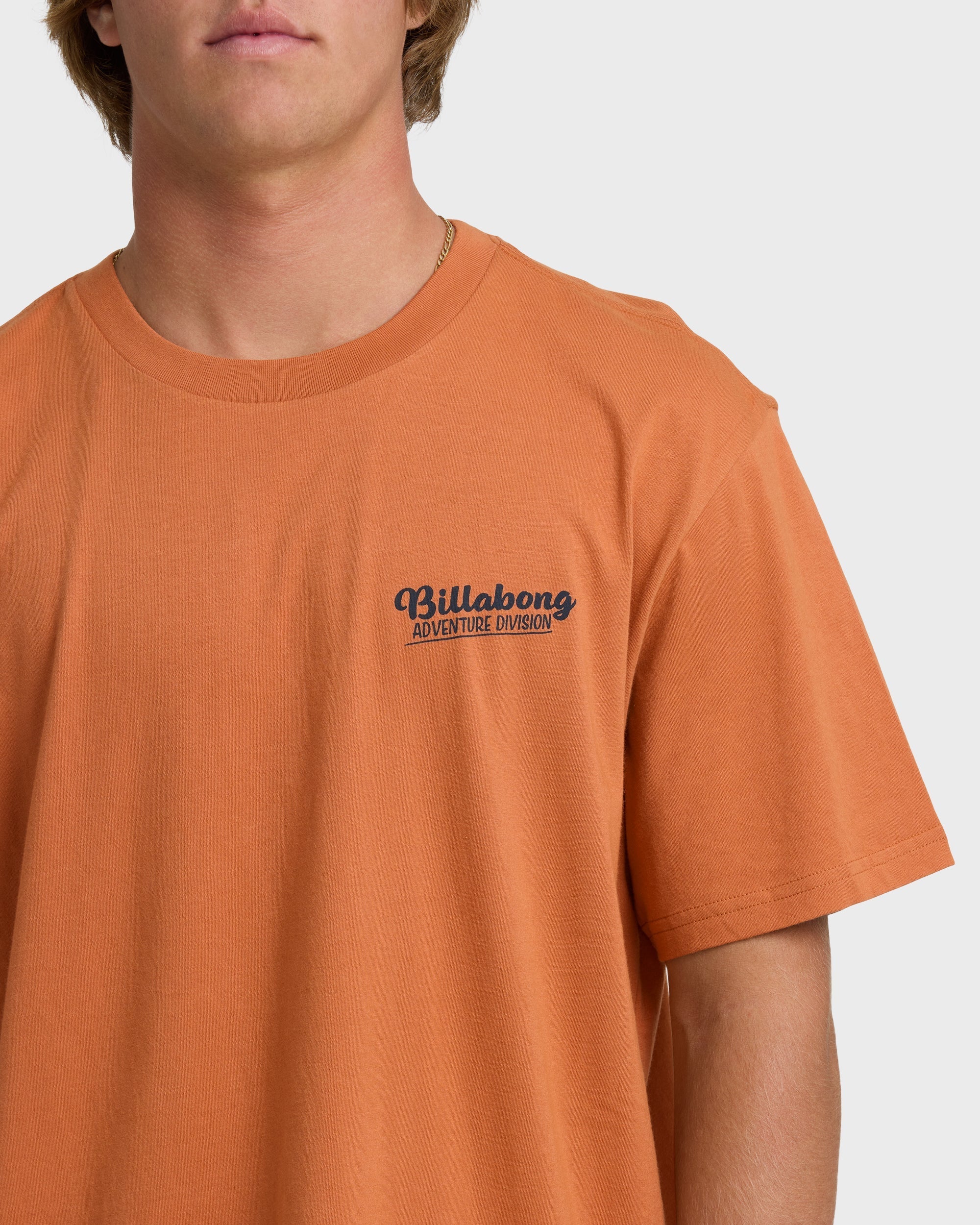 Billabong Post Cards Adiv Premium Short Sleeve T-Shirt - Dusty Orange