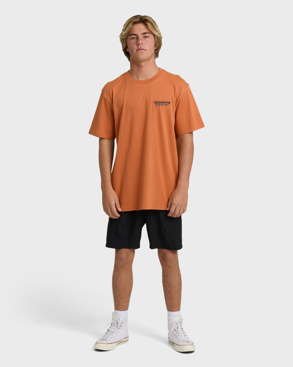 Billabong Post Cards Adiv Premium Short Sleeve T-Shirt - Dusty Orange