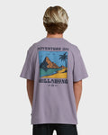 Billabong Post Cards Adiv Premium Short Sleeve T-Shirt - Purple Ash