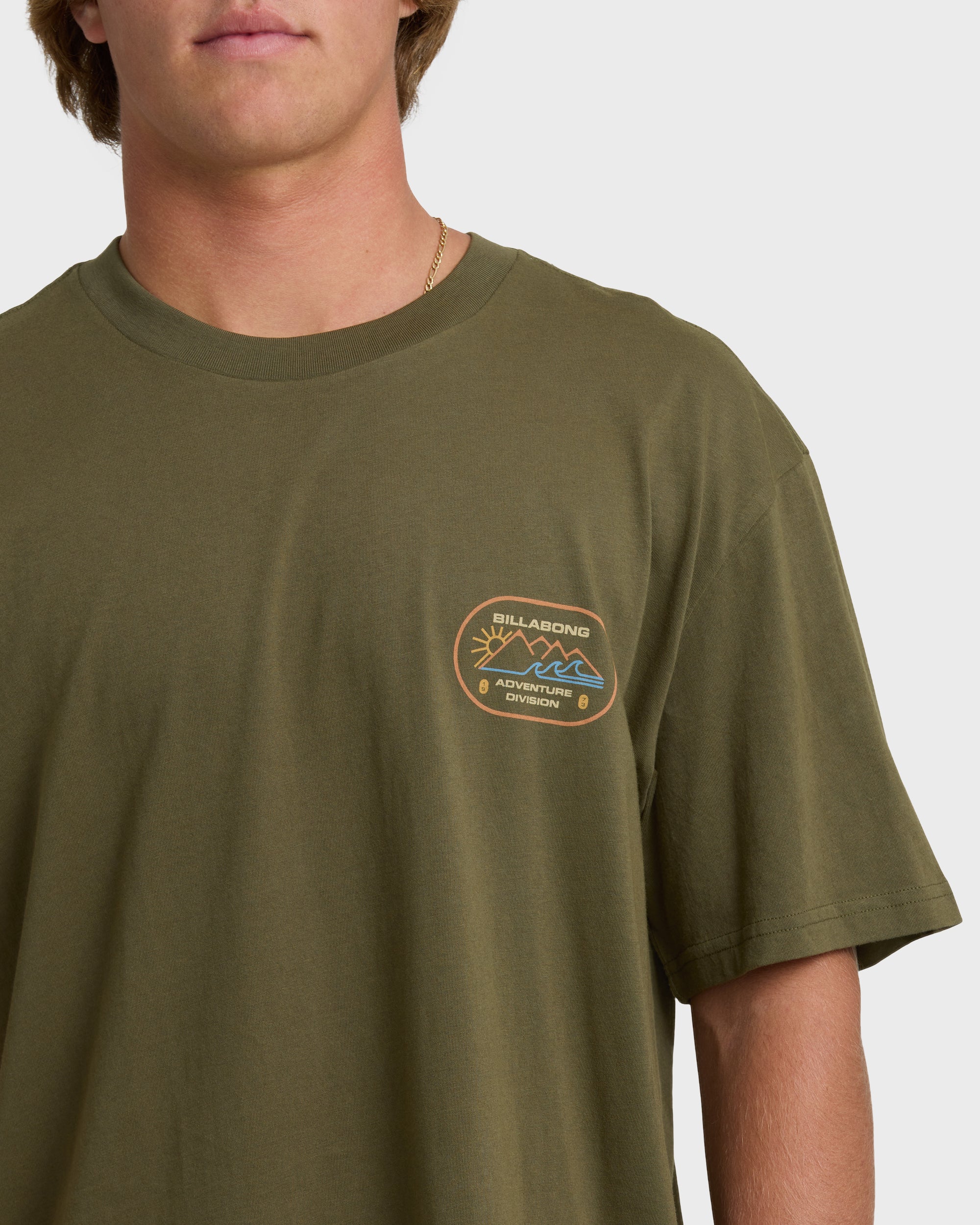 Billabong Andes Adiv Premium Short Sleeve T-Shirt - Winter Moss