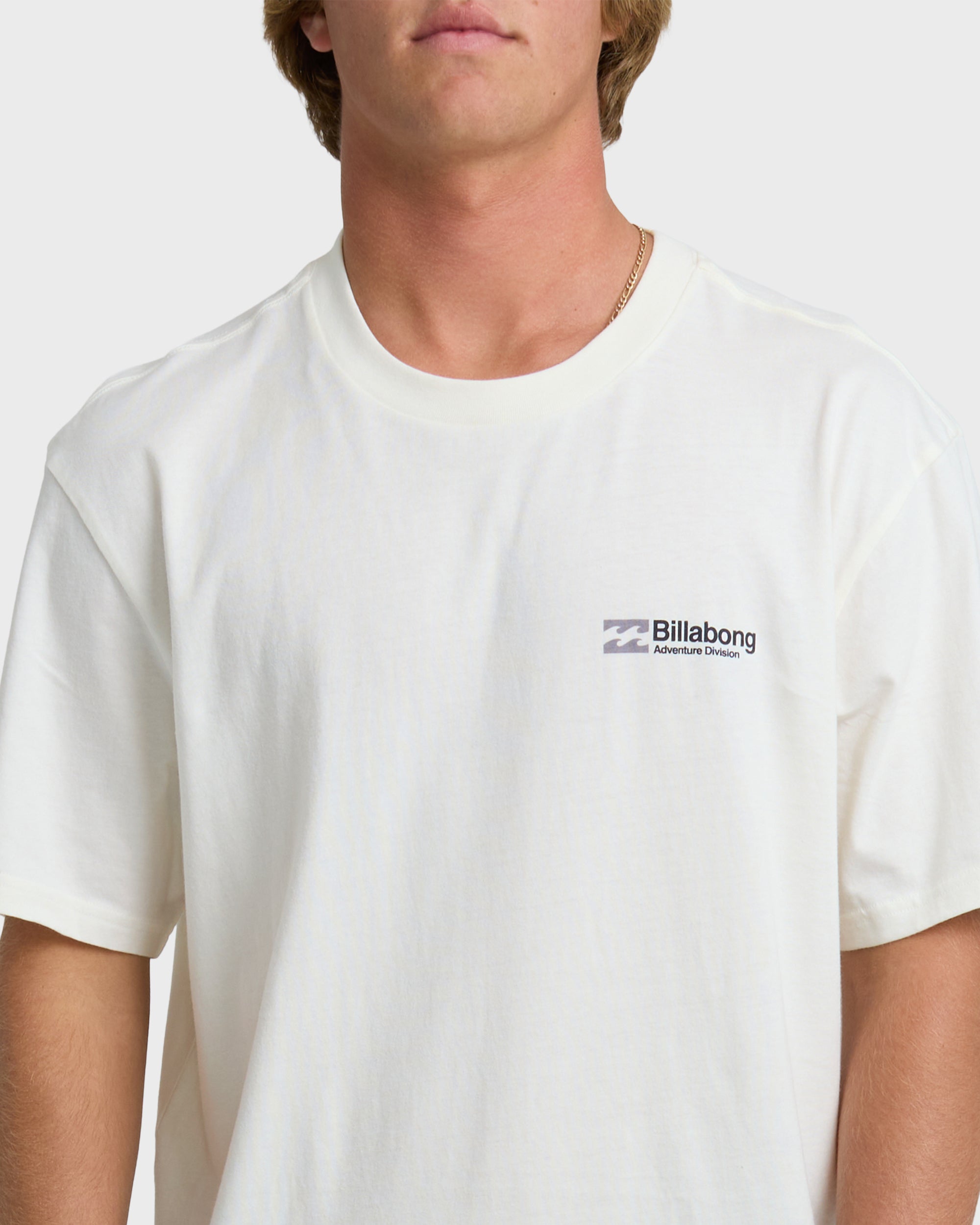 Billabong Make Tracks Adiv Premium Short Sleeve T-Shirt - Off White