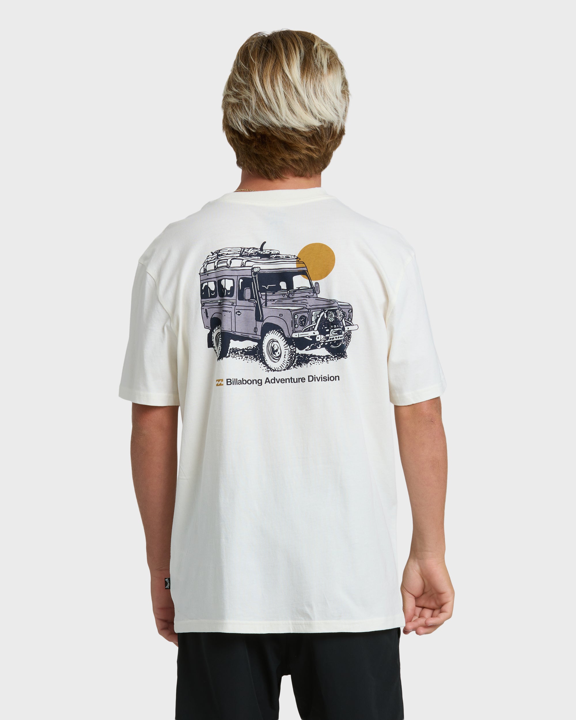 Billabong Make Tracks Adiv Premium Short Sleeve T-Shirt - Off White