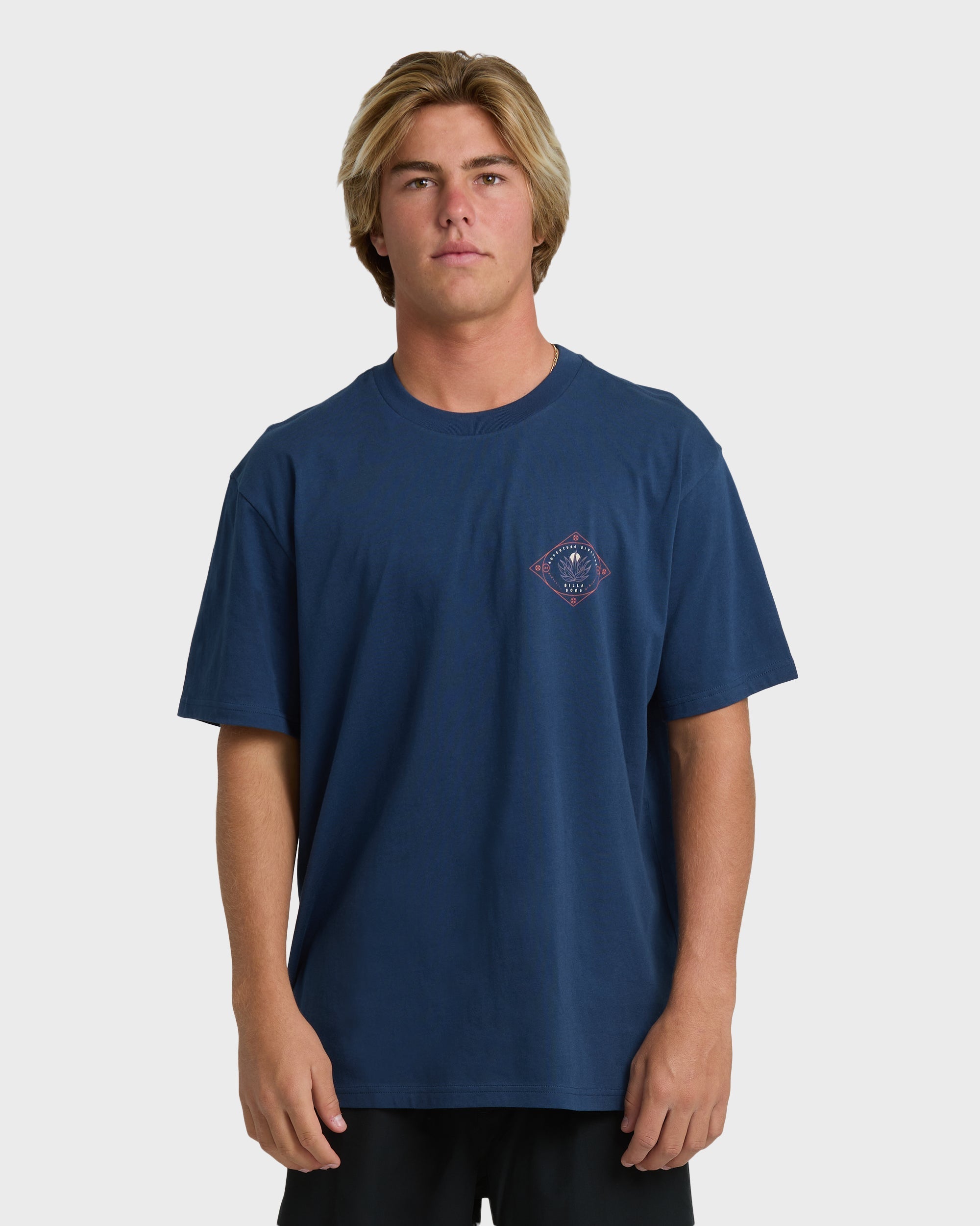 Billabong Agave Adiv Premium Short Sleeve T-Shirt - Dark Blue