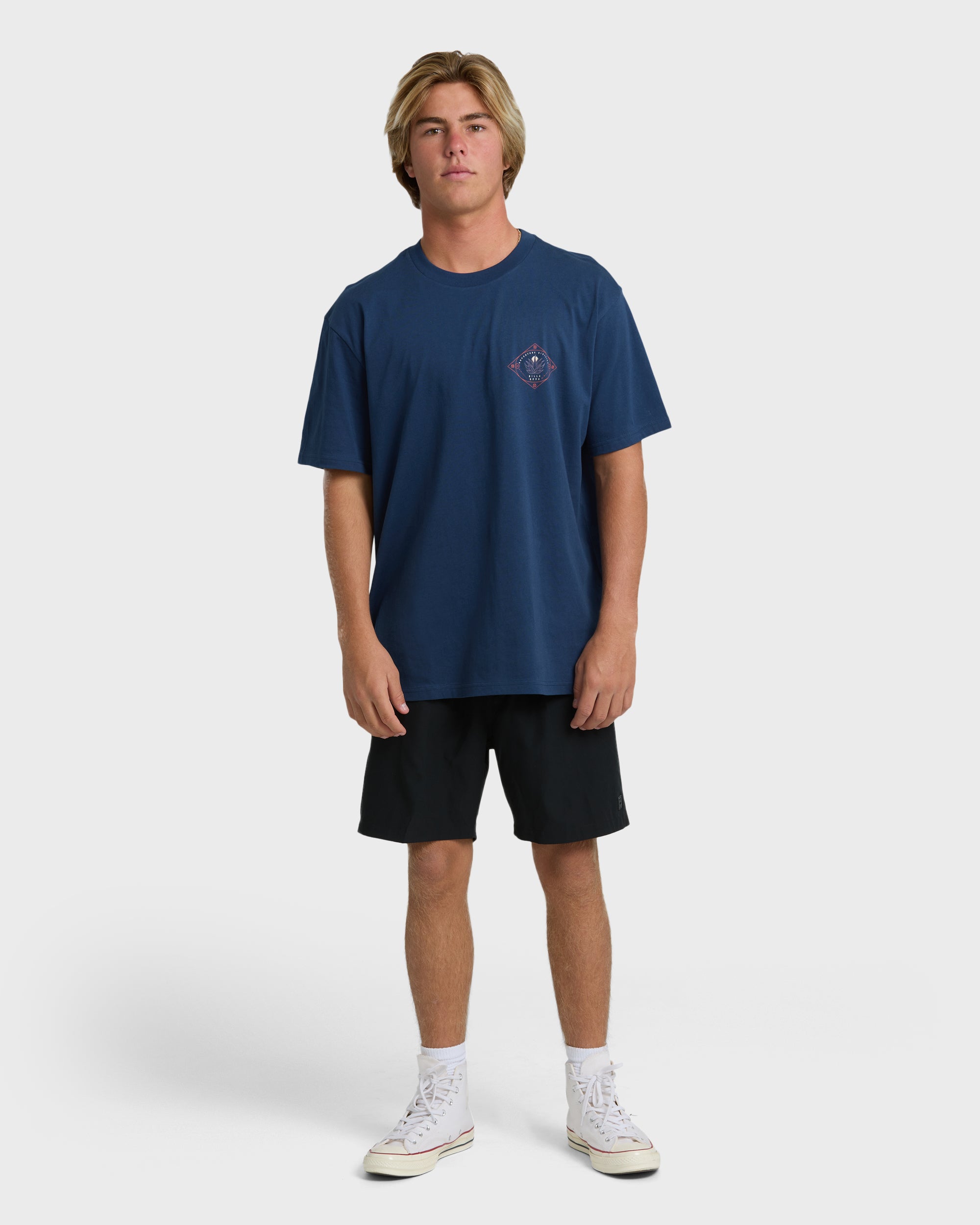 Billabong Agave Adiv Premium Short Sleeve T-Shirt - Dark Blue