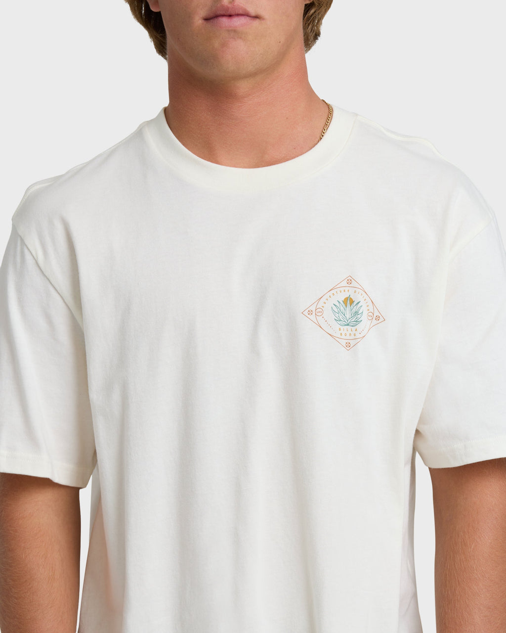 Billabong Agave Adiv Premium Short Sleeve T-Shirt - Off White