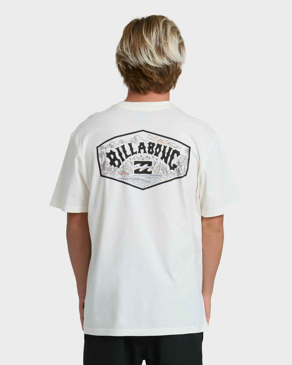 Billabong Scenic Arch Adiv Premium Short Sleeve T-Shirt - Off White