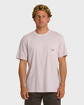 Billabong Essential Pocket Wave Washed Premium Short Sleeve T-Shirt - Dusty Purple