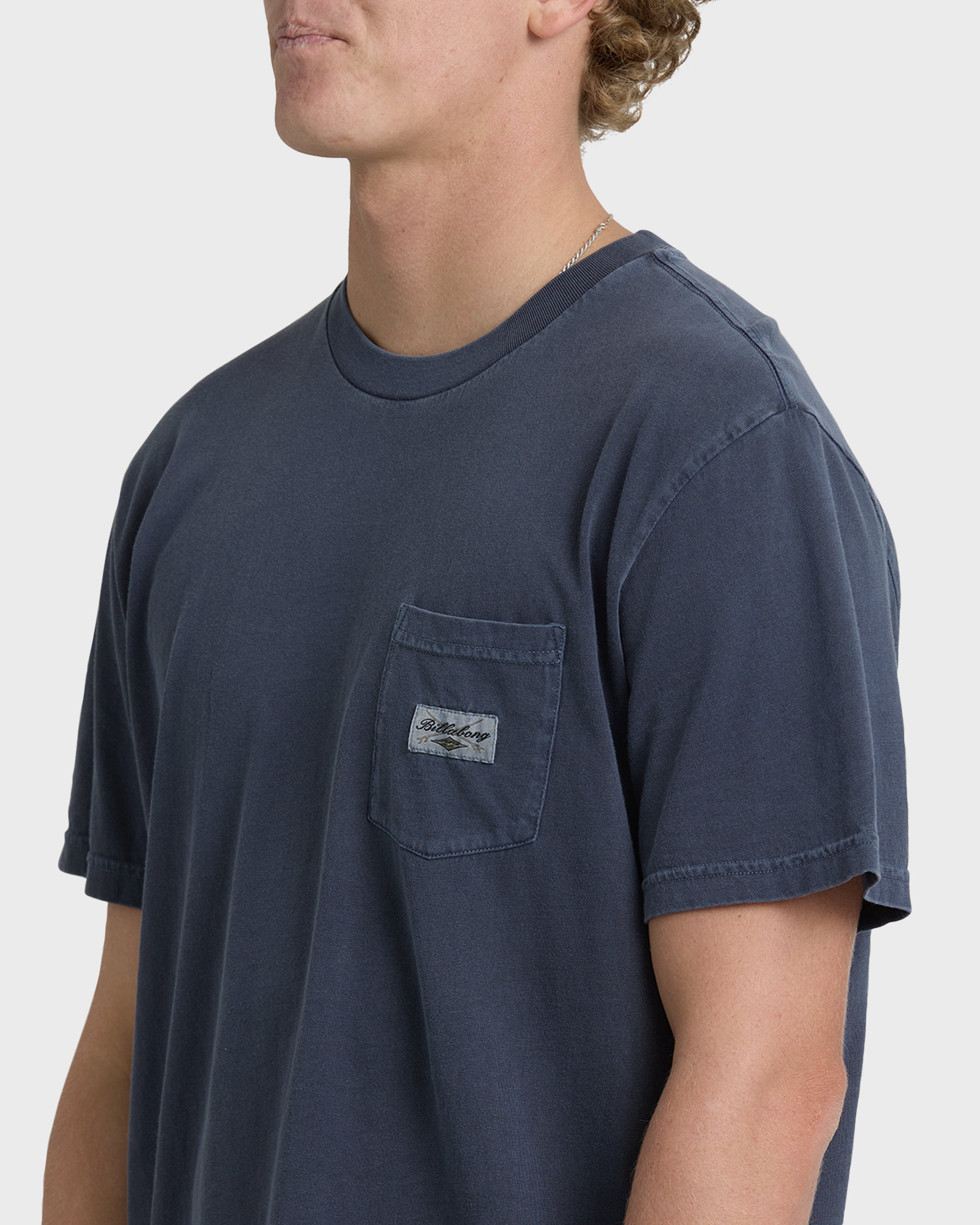 Billabong Essential Pocket Wave Washed Premium Short Sleeve T-Shirt - Graystone