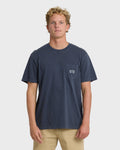 Billabong Essential Pocket Wave Washed Premium Short Sleeve T-Shirt - Graystone