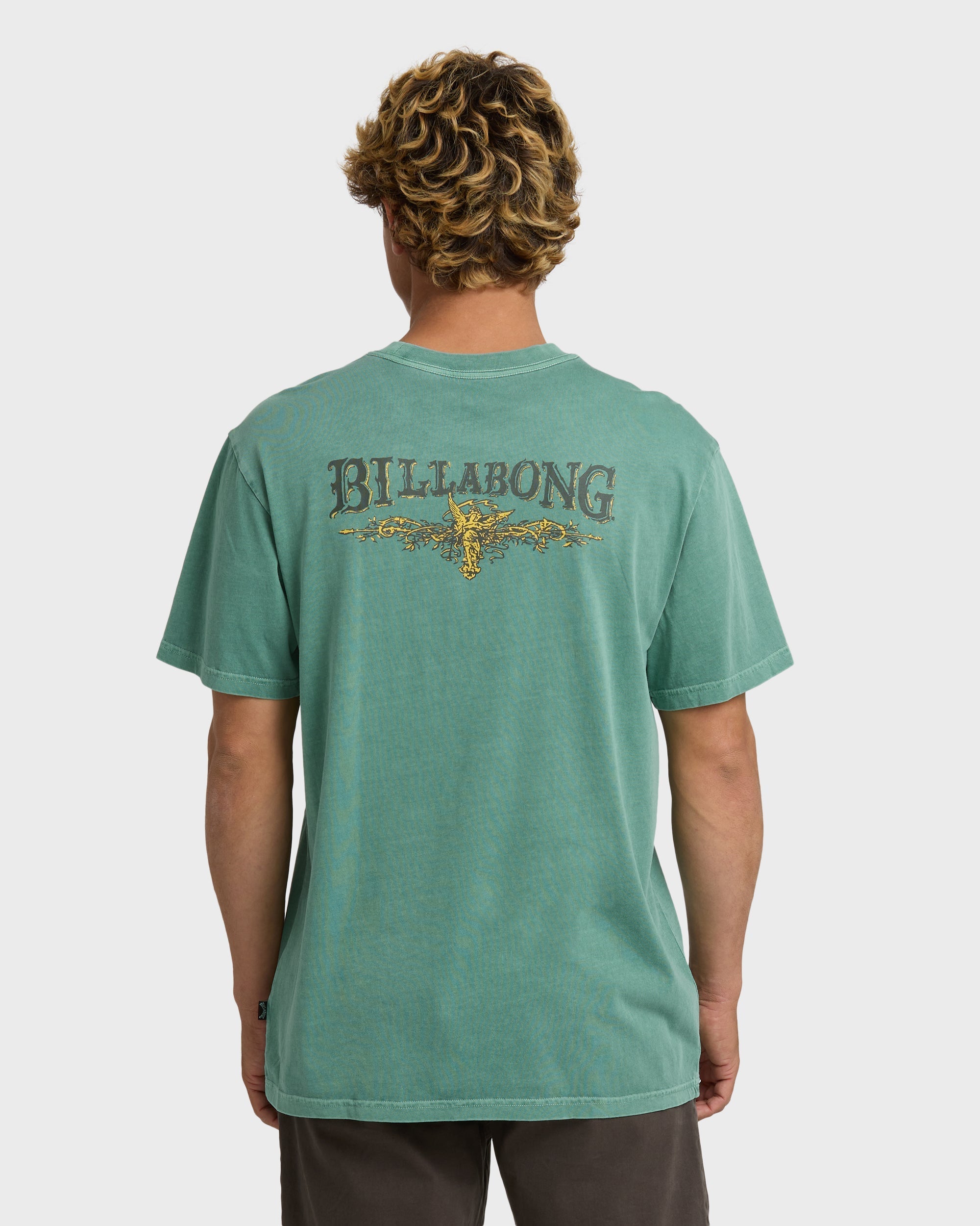 Billabong Pure Intentions Wave Washed Premium Short Sleeve T-Shirt - Sea Green