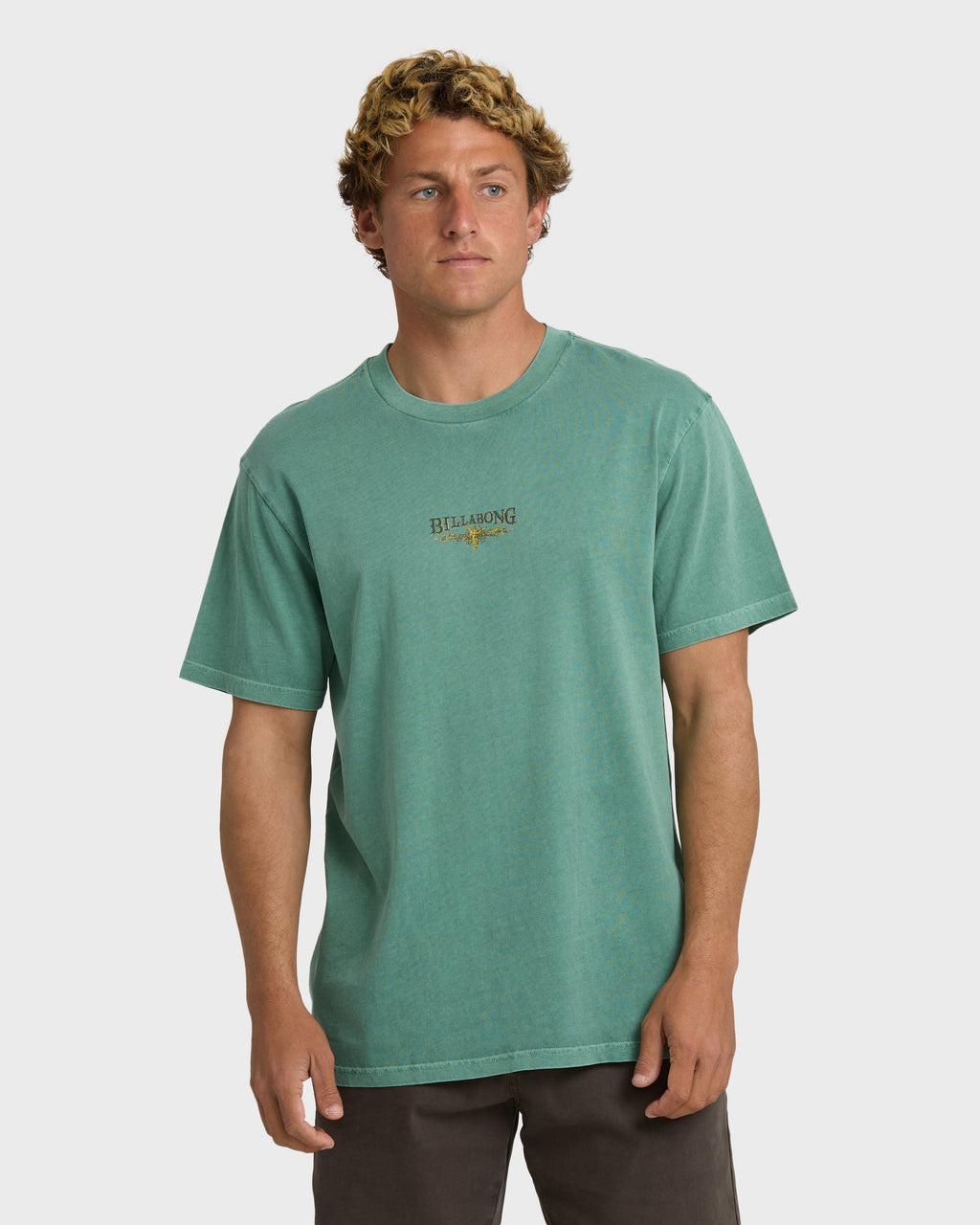 Billabong Pure Intentions Wave Washed Premium Short Sleeve T-Shirt - Sea Green