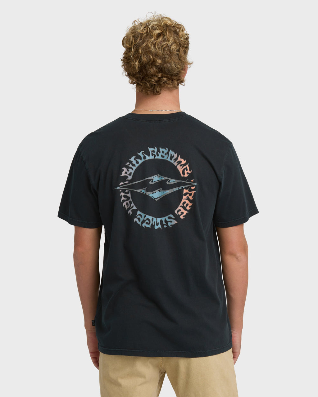 Billabong Hollow Diamond Wave Washed Premium Short Sleeve T-Shirt - Black