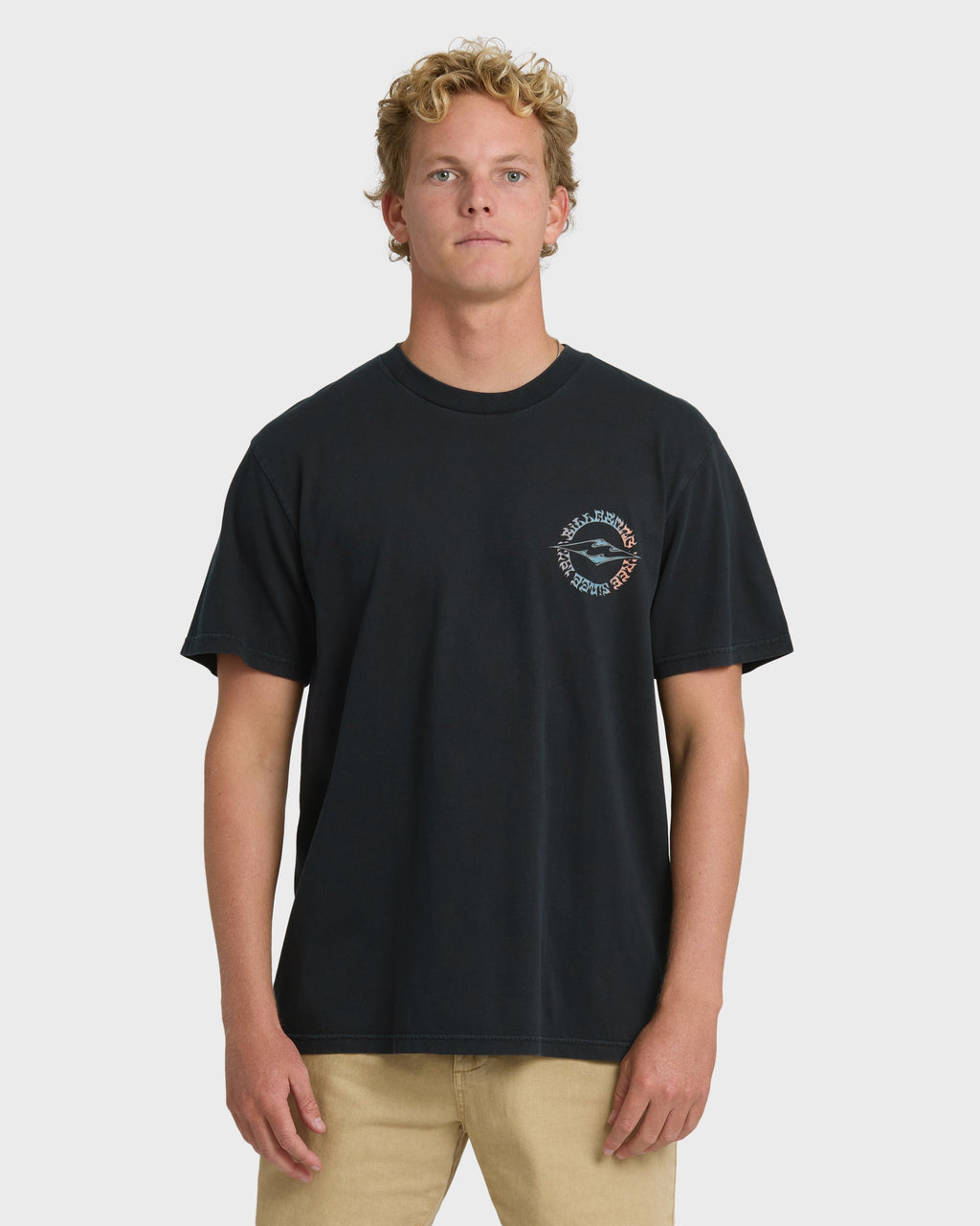Billabong Hollow Diamond Wave Washed Premium Short Sleeve T-Shirt - Black