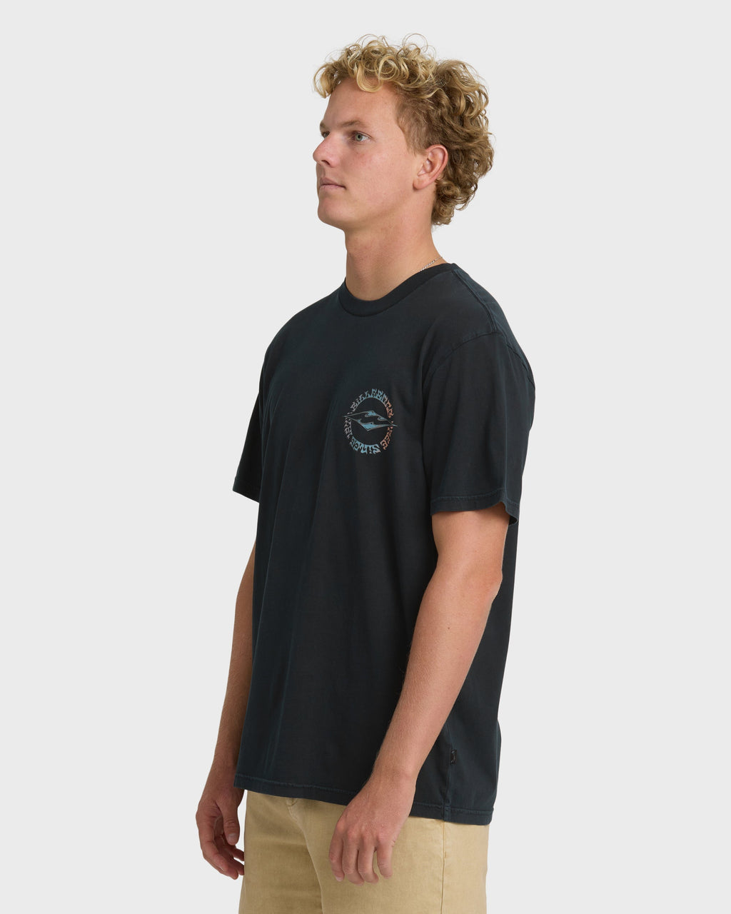 Billabong Hollow Diamond Wave Washed Premium Short Sleeve T-Shirt - Black