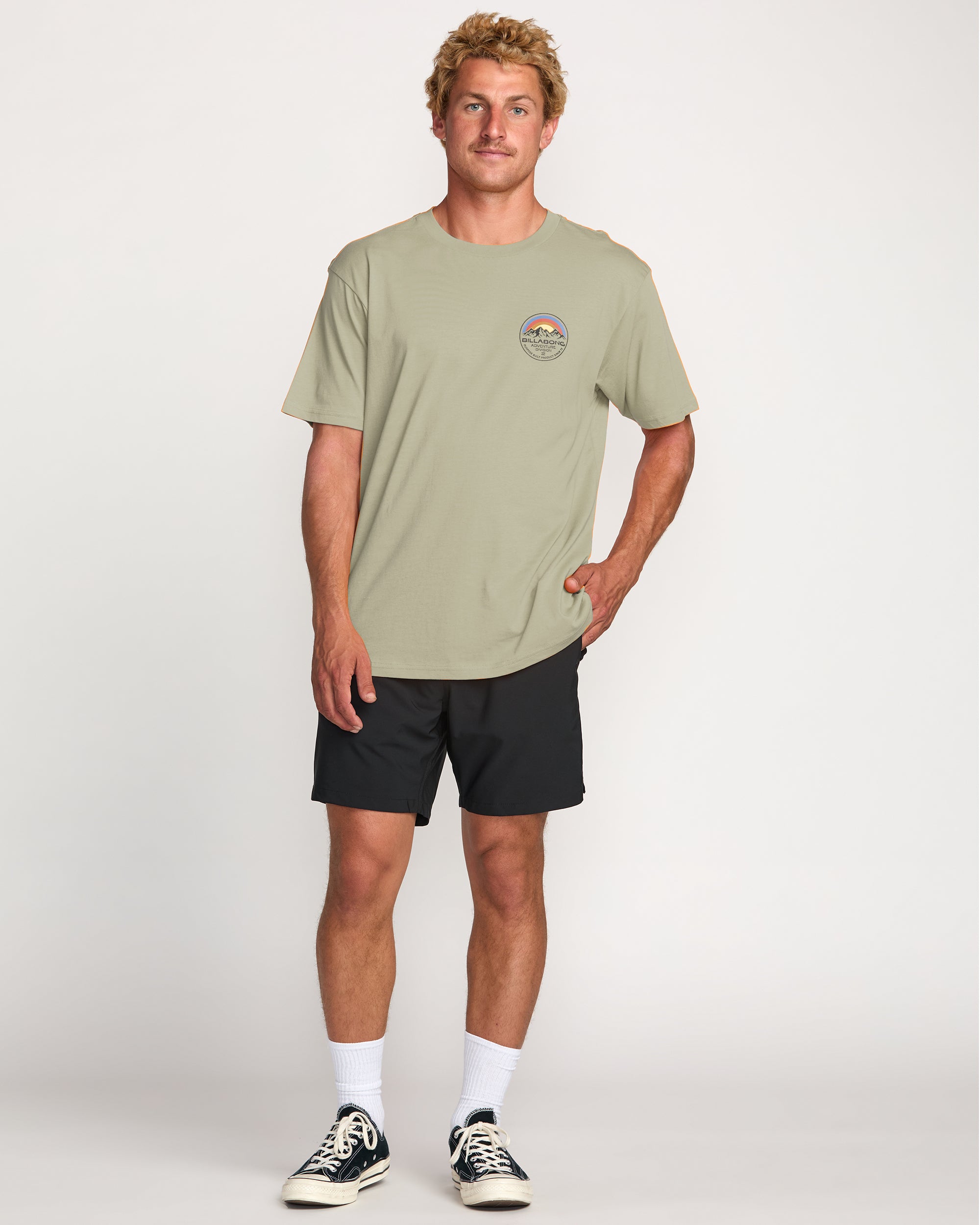Billabong Rockies A/Div Short Sleeve T-Shirt - Sage Heather