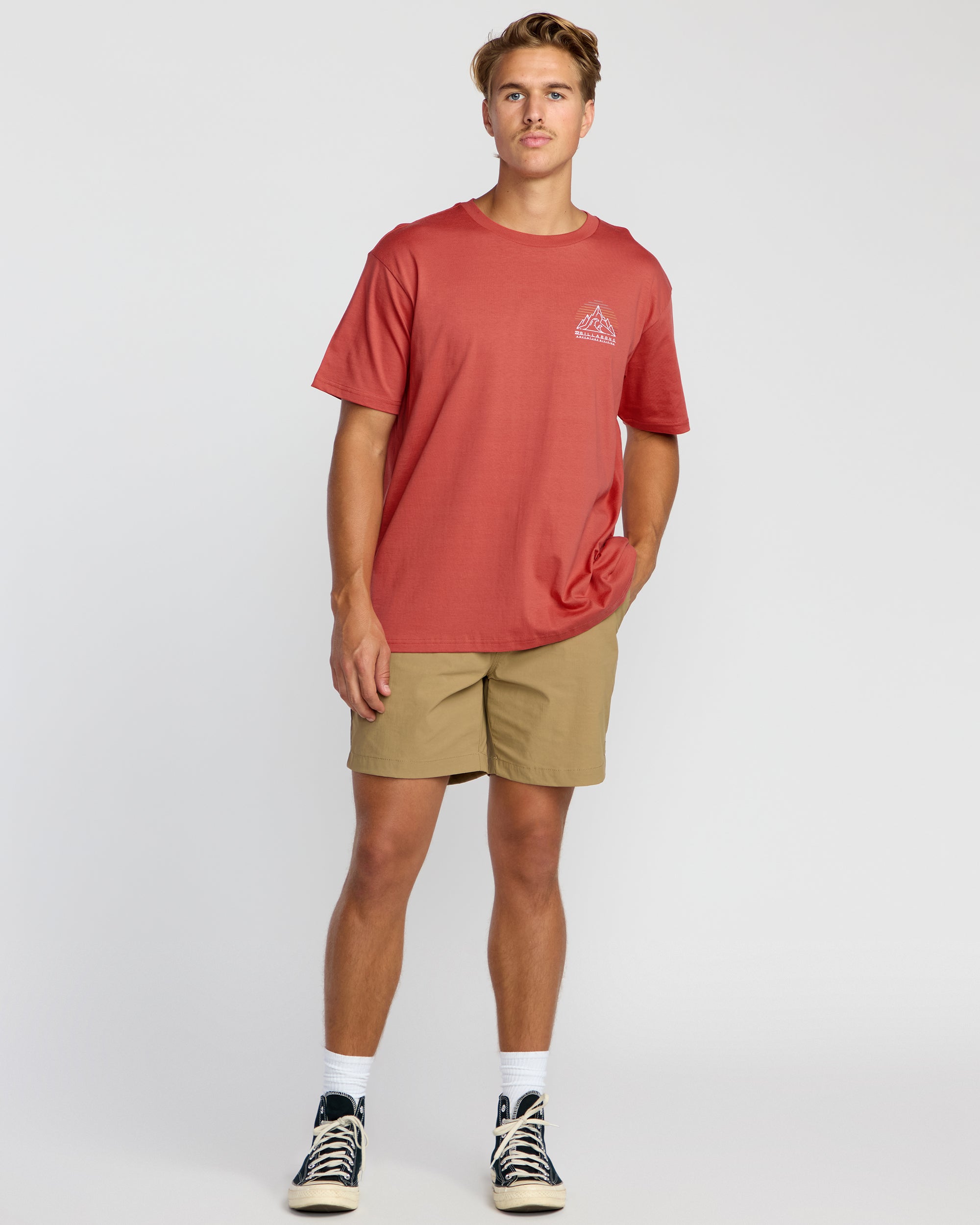 Billabong Rockies A/Div Short Sleeve T-Shirt - Red Clay